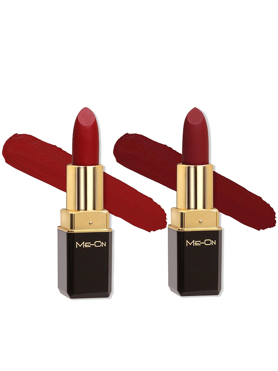 ME-ON Set of 2 Color Addict Long Lasting HD Matte Lipstick 4 g Each - Shade 01 & Shade 04, Red
ME-ON Set of 2 Color Addict Long Lasting HD Matte Lipstick 4 g Each - Shade 01 & Shade 04, Red