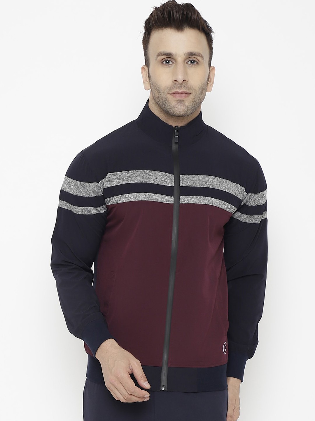 CHKOKKO Men Striped Windcheater and Water Resistant Training or Gym Open Front Jacket, Navy blue
CHKOKKO Men Striped Windcheater and Water Resistant Training or Gym Open Front Jacket, Navy blue