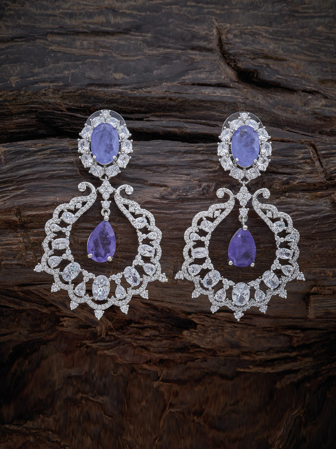 Kushal's Fashion Jewellery Rhodium Plated Contemporary Cubic Zirconia Chandbalis Earrings, Silver
Kushal's Fashion Jewellery Rhodium Plated Contemporary Cubic Zirconia Chandbalis Earrings, Silver