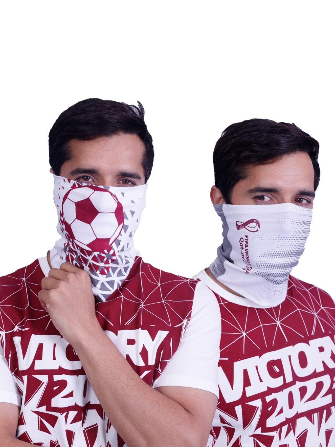 FREECULTR Men Printed Bamboo Bandana, White