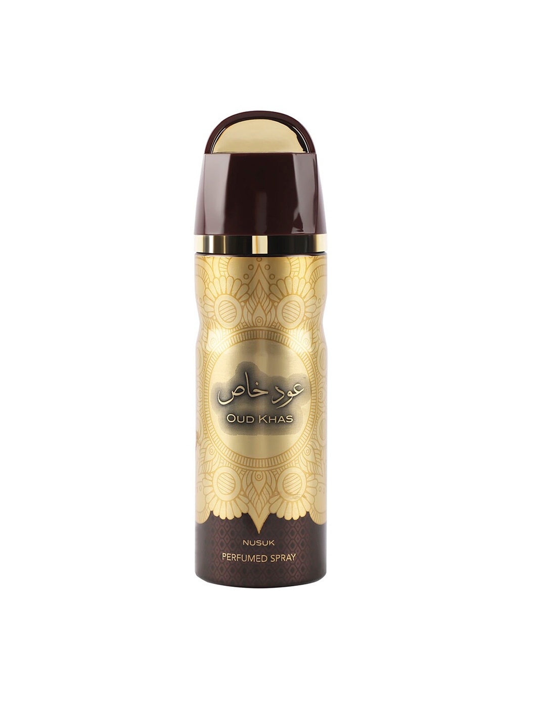 NUSUK Men Oud Khas Long Lasting Deodorant 200 ml, Gold