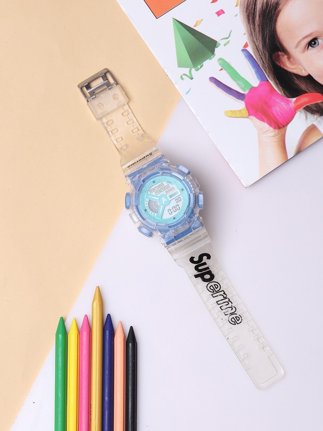 Fantasy World Kids Bracelet Style Straps Digital Multi Function Watch FW-Sport-, Blue
Fantasy World Kids Bracelet Style Straps Digital Multi Function Watch FW-Sport-, Blue