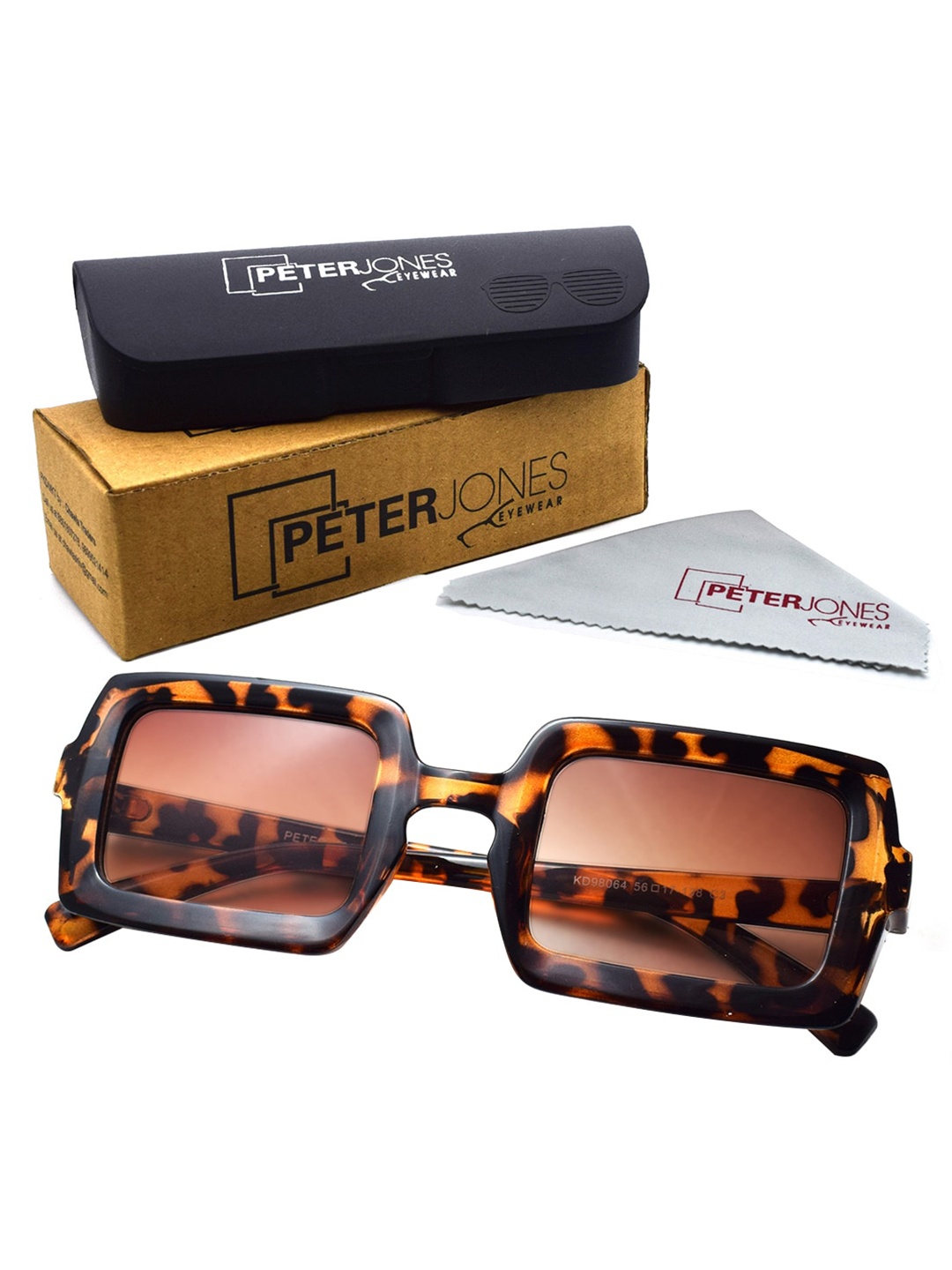 Peter Jones Eyewear Unisex Rectangle Sunglasses with UV Protected Lens 98064DA_S, Brown
Peter Jones Eyewear Unisex Rectangle Sunglasses with UV Protected Lens 98064DA_S, Brown