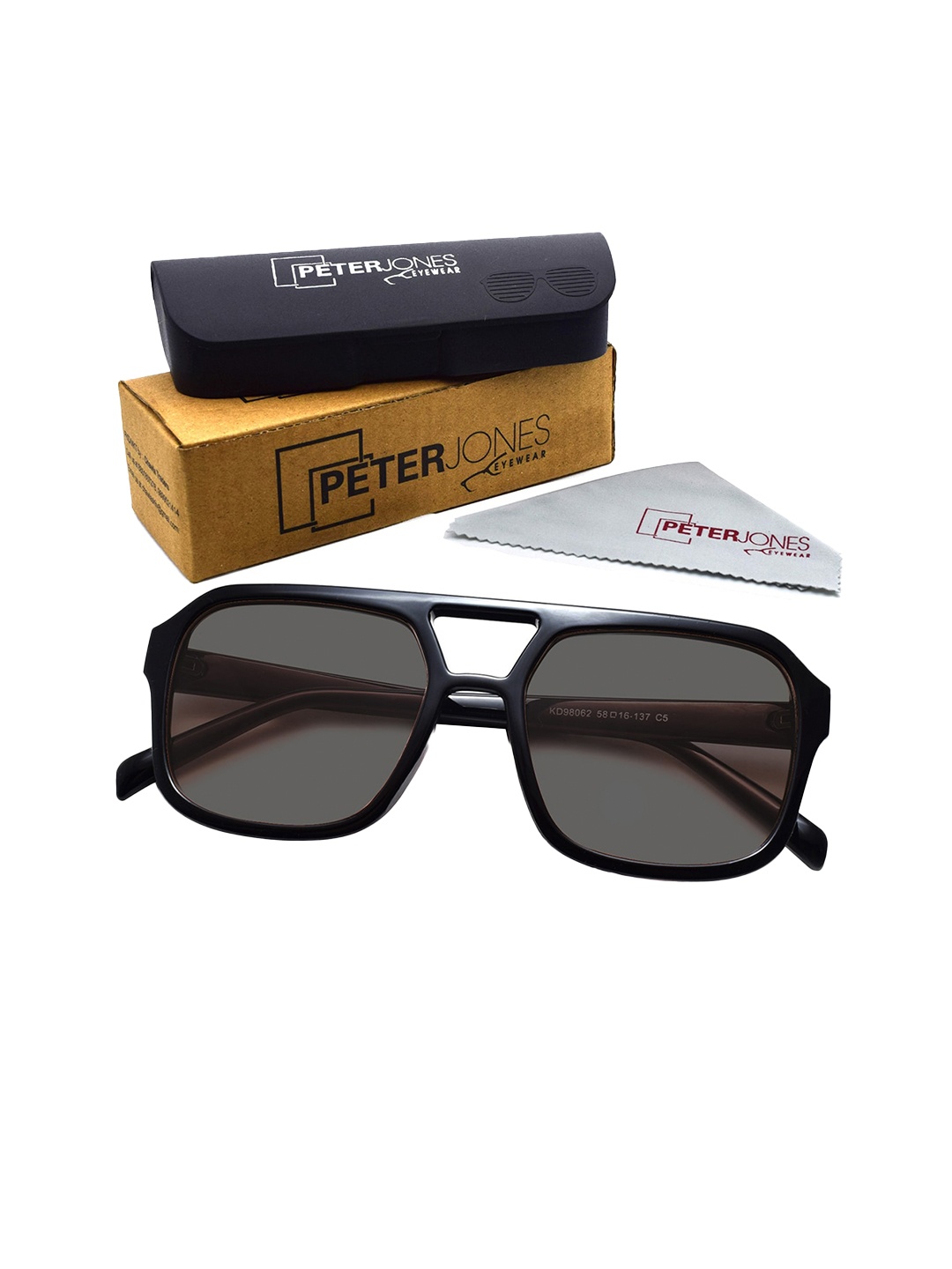 Peter Jones Eyewear Unisex Oversized Sunglasses with UV Protected Lens 98062B_S, Black
Peter Jones Eyewear Unisex Oversized Sunglasses with UV Protected Lens 98062B_S, Black
