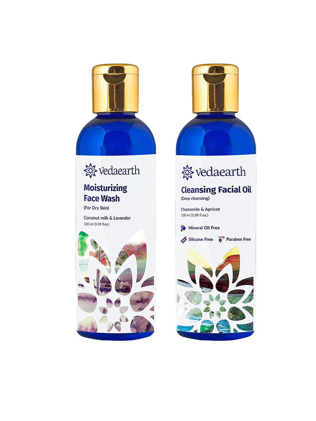 VEDAEARTH Set of Moisturising Face Wash & Cleansing Facial Oil Cleanser - 100 ml each, White
VEDAEARTH Set of Moisturising Face Wash & Cleansing Facial Oil Cleanser - 100 ml each, White