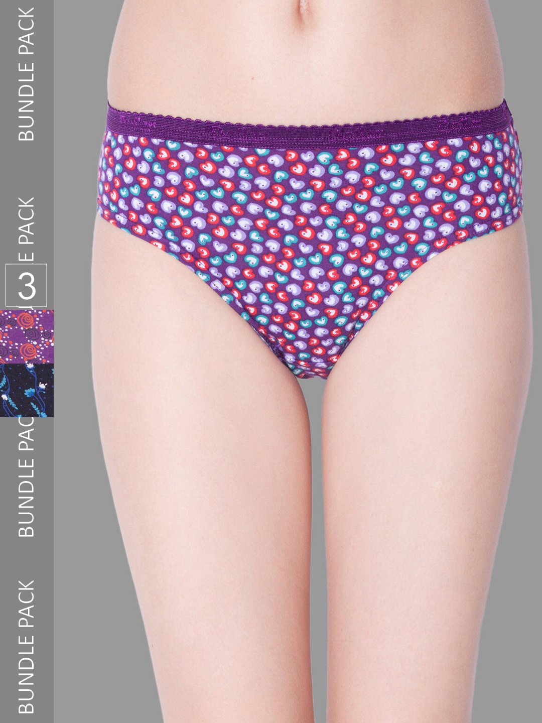 Dollar Missy Pack of 3 Deep Printed Outer Elasticated Hipster Panty MMBB-101P-ASST01-PO3, Multi
Dollar Missy Pack of 3 Deep Printed Outer Elasticated Hipster Panty MMBB-101P-ASST01-PO3, Multi