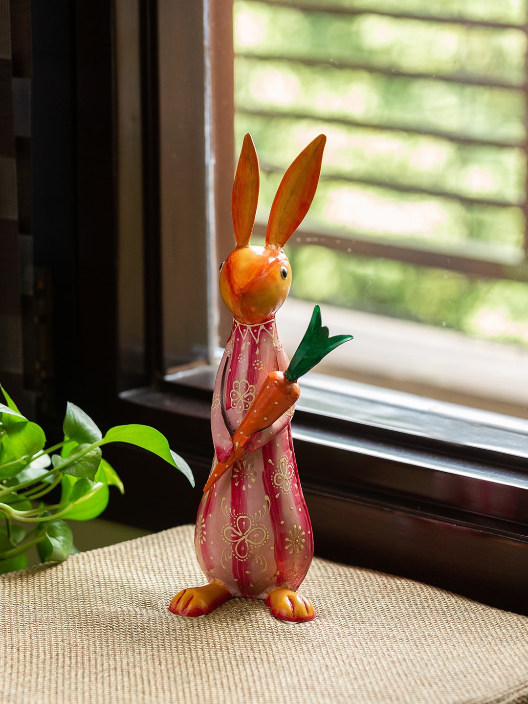 ExclusiveLane Farm fables Set Of 2 Mr Rabbit Handpainted Garden Decorative Showpiece, Pink
ExclusiveLane Farm fables Set Of 2 Mr Rabbit Handpainted Garden Decorative Showpiece, Pink