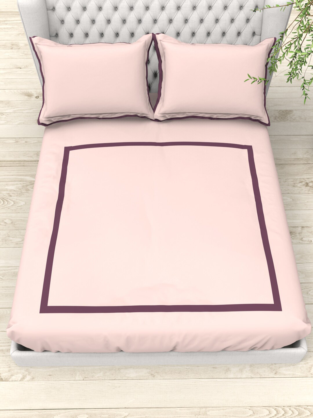 THE WHITE MOSS Portland Pink & Maroon 300 TC King Flat Bedsheet with 2 Pillow Covers
THE WHITE MOSS Portland Pink & Maroon 300 TC King Flat Bedsheet with 2 Pillow Covers