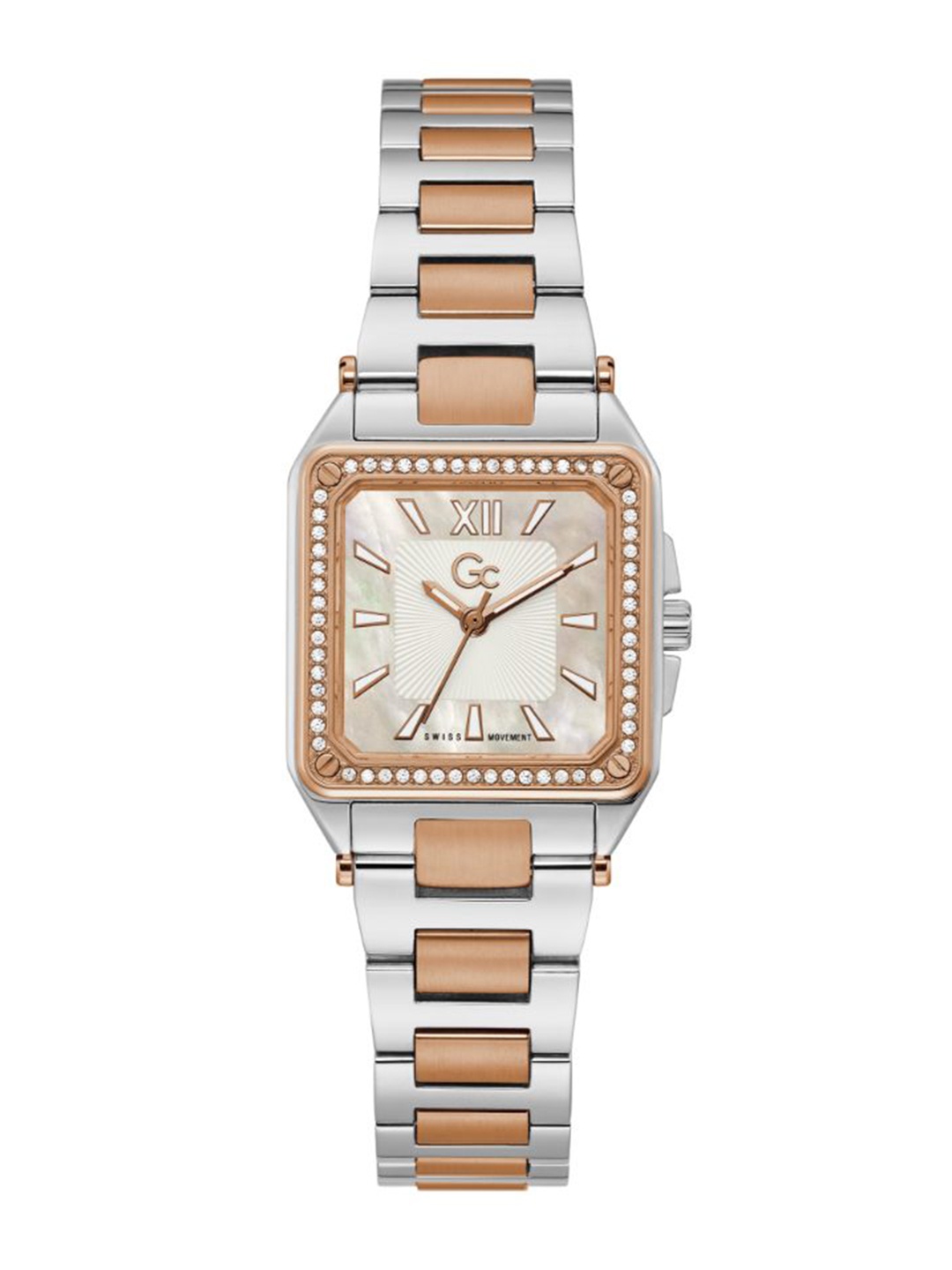 GC Women Embellished Stainless Steel Bracelet Style Straps Analogue Watch Y85002L1MF, Silver
GC Women Embellished Stainless Steel Bracelet Style Straps Analogue Watch Y85002L1MF, Silver