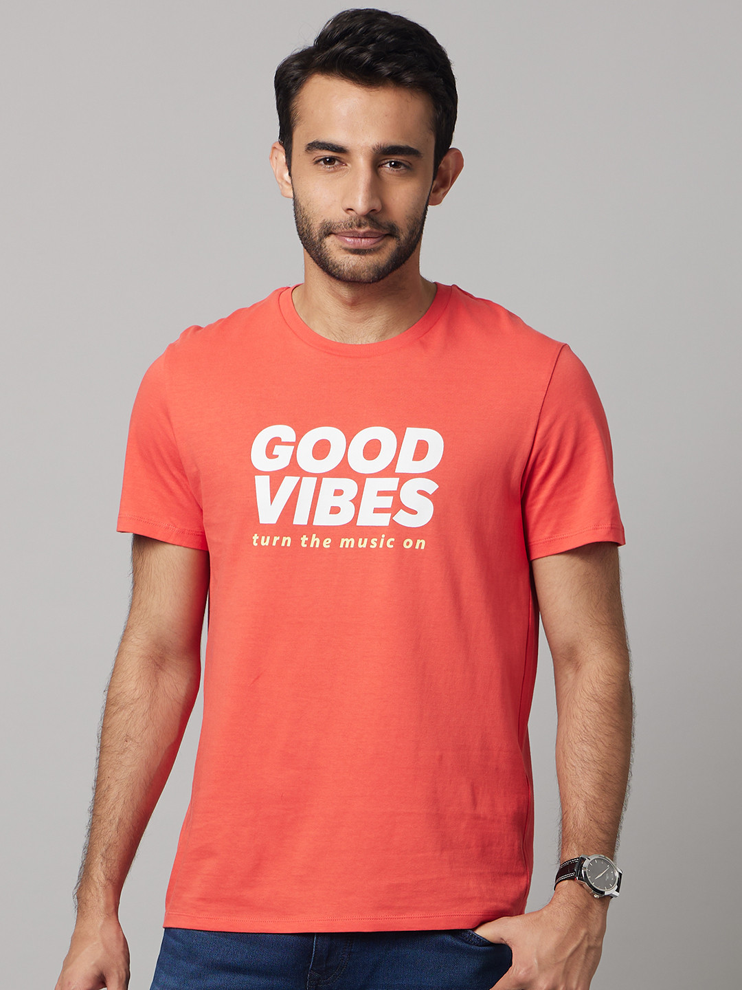 Celio Men Red Typography Printed T-shirt
Celio Men Red Typography Printed T-shirt