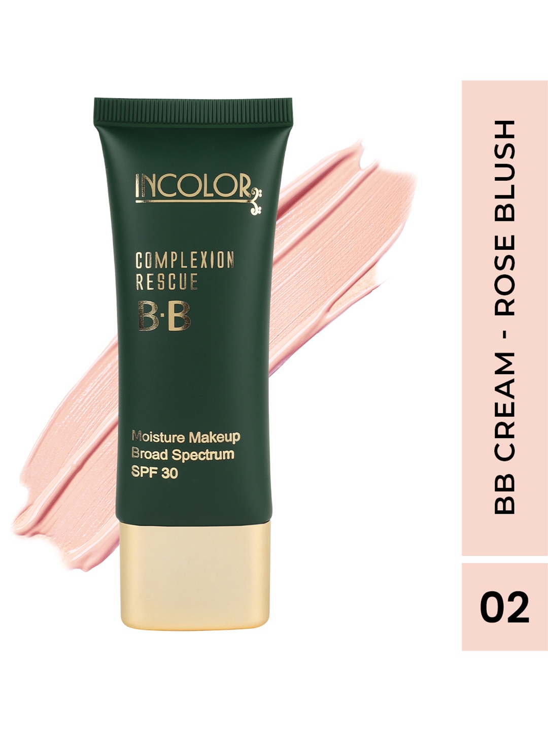 INCOLOR Complexion Rescue SPF 30 BB Cream with Vitamin E 40 ml - Rose Blush 02, Beige
INCOLOR Complexion Rescue SPF 30 BB Cream with Vitamin E 40 ml - Rose Blush 02, Beige