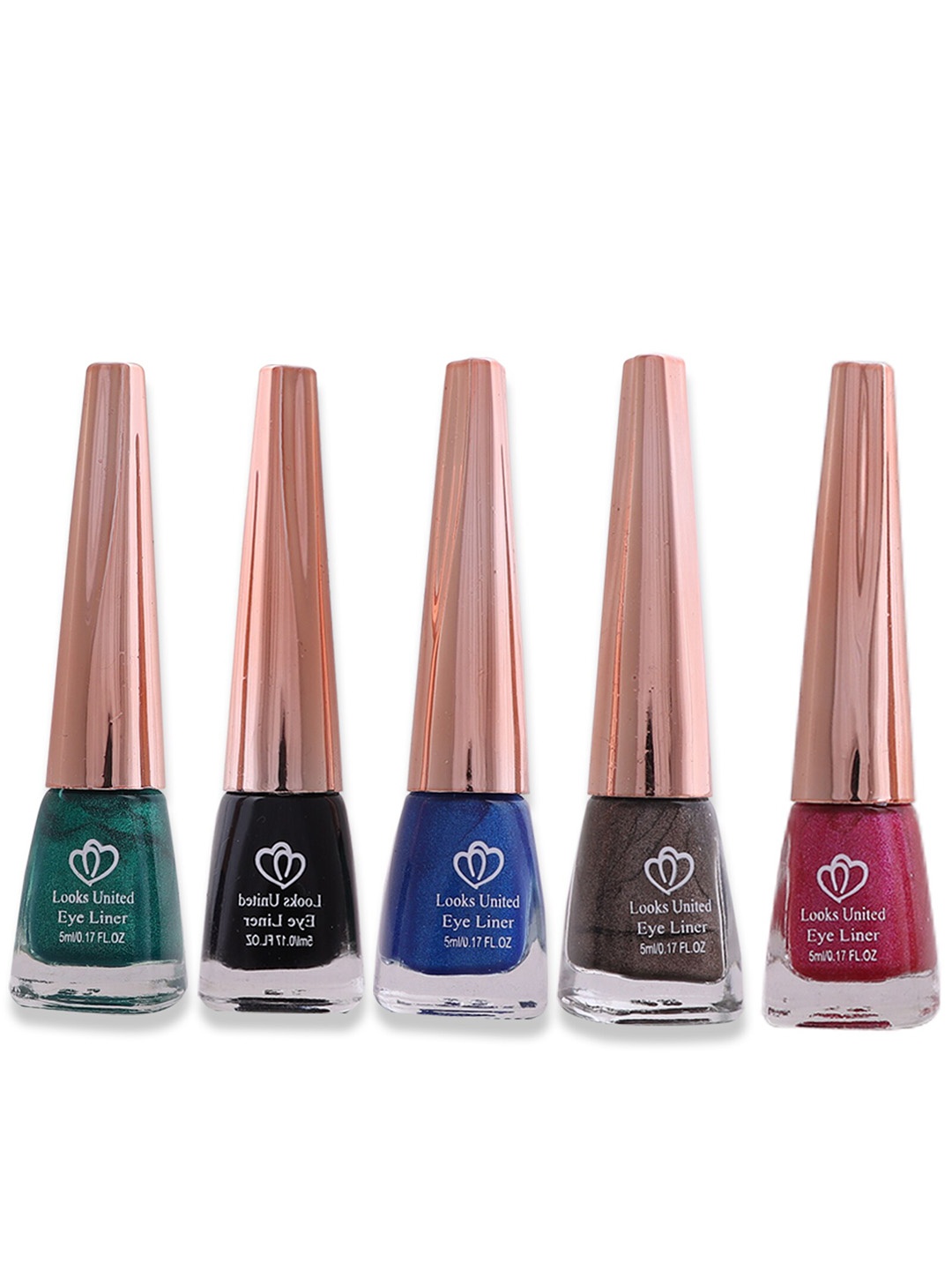 Looks United New Fashion Set Of 5 Long Lasting Metallic Liquid Eyeliner - 5 ml Each, Green
Looks United New Fashion Set Of 5 Long Lasting Metallic Liquid Eyeliner - 5 ml Each, Green