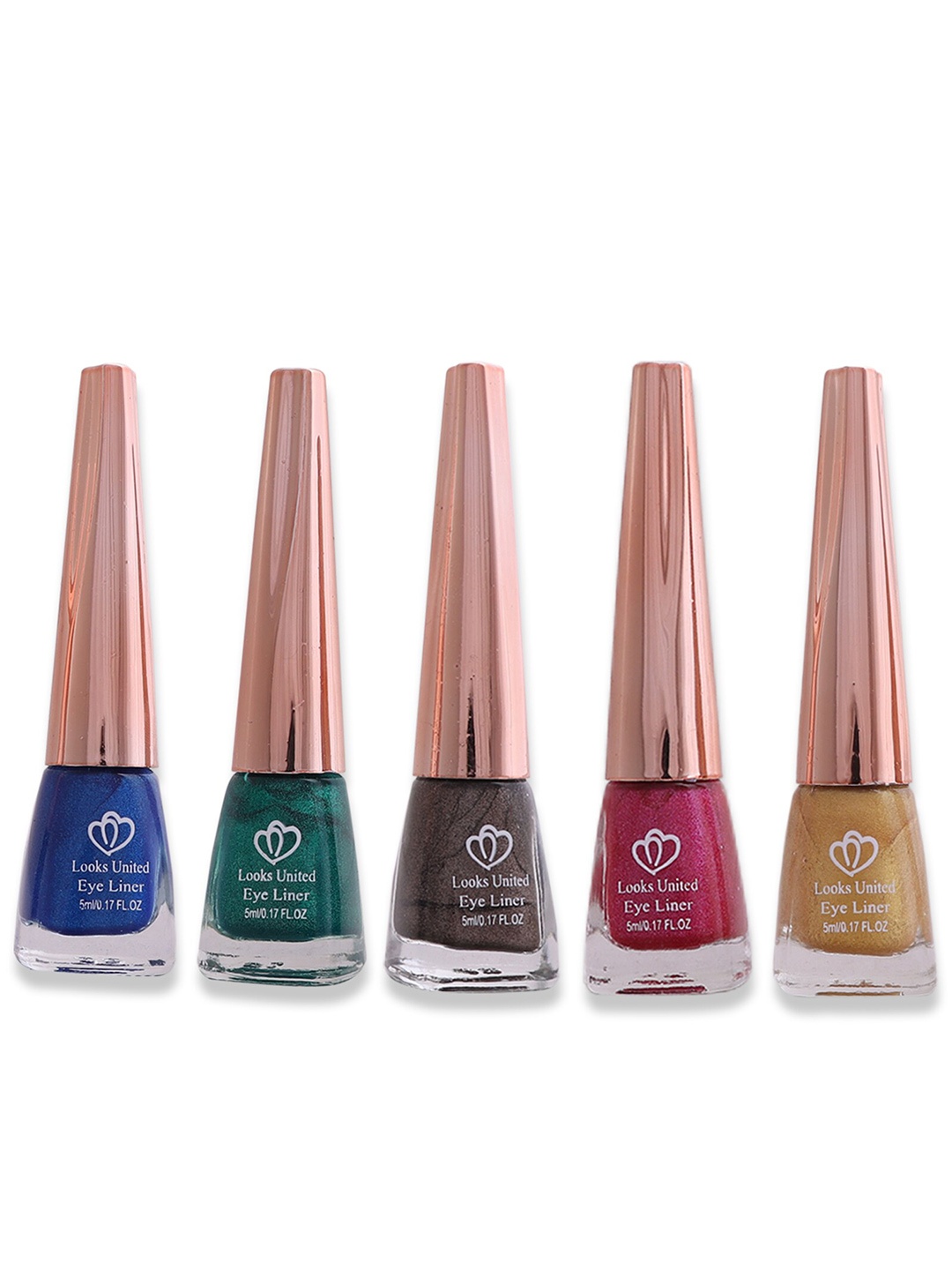 Looks United New Fashion Set Of 5 Long Lasting Metallic Liquid Eyeliner - 5 ml Each, Blue
Looks United New Fashion Set Of 5 Long Lasting Metallic Liquid Eyeliner - 5 ml Each, Blue