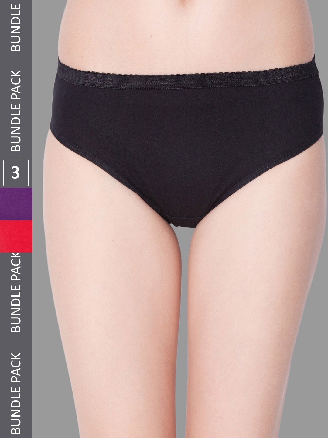 Dollar Missy Pack of 3 Solid Outer Elasticated Hipster Panty MMBB-101S-ASST03-PO3, Assorted
Dollar Missy Pack of 3 Solid Outer Elasticated Hipster Panty MMBB-101S-ASST03-PO3, Assorted