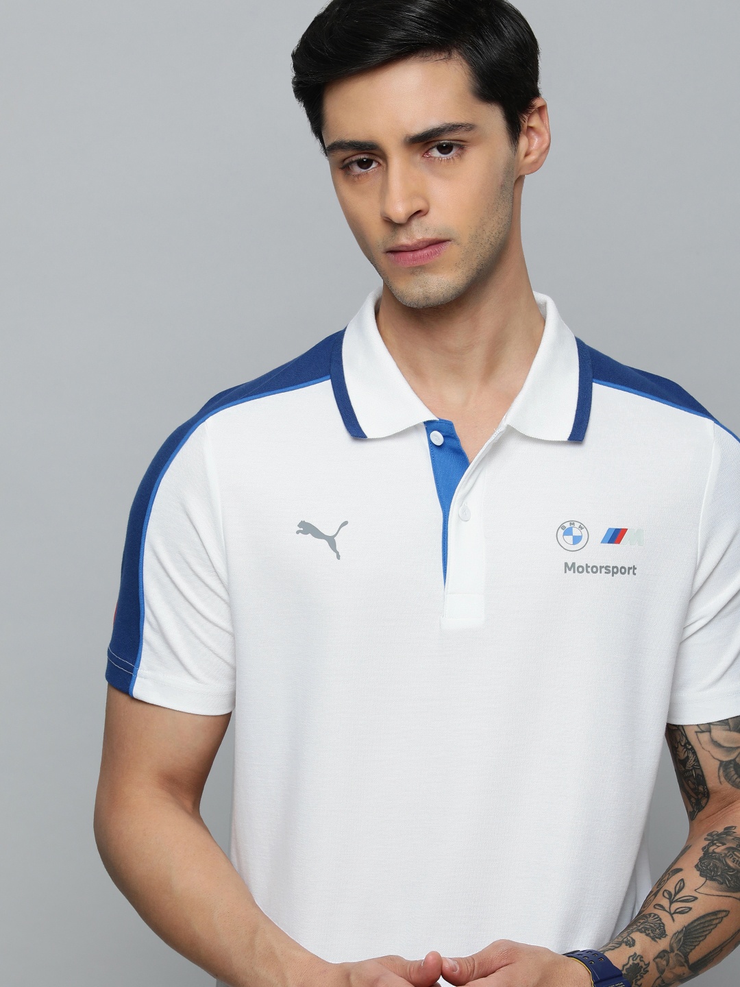 PUMA Motorsport Brand Logo Printed Polo Collar Regular Fit Pure Cotton Sustainable T-shirt, White
PUMA Motorsport Brand Logo Printed Polo Collar Regular Fit Pure Cotton Sustainable T-shirt, White