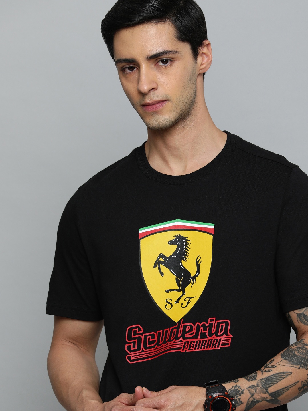 PUMA Motorsport Men Brand Logo Printed Regular Fit Pure Cotton Sustainable T-shirt, Black
PUMA Motorsport Men Brand Logo Printed Regular Fit Pure Cotton Sustainable T-shirt, Black