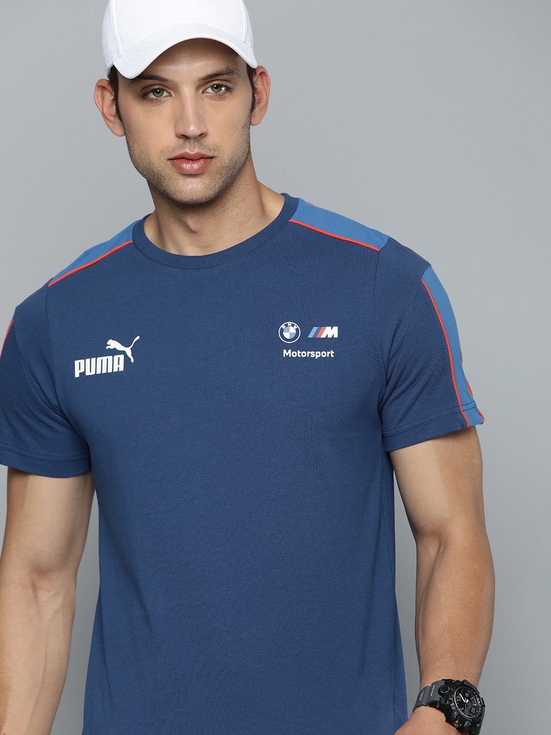PUMA Motorsport Men BMW M Motorsport Pure Cotton Round Neck Regular fit T-shirt, Blue
PUMA Motorsport Men BMW M Motorsport Pure Cotton Round Neck Regular fit T-shirt, Blue