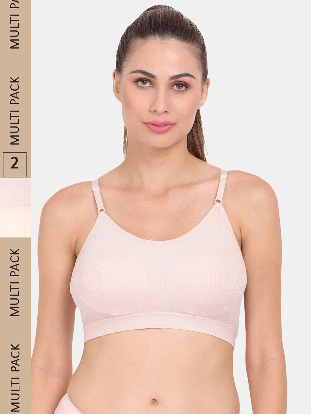 Amour Secret Pack of 2 Seamless Lightly Padded Anti-Odour Sports Bra S3017_Rbn_Skn, Pink
Amour Secret Pack of 2 Seamless Lightly Padded Anti-Odour Sports Bra S3017_Rbn_Skn, Pink