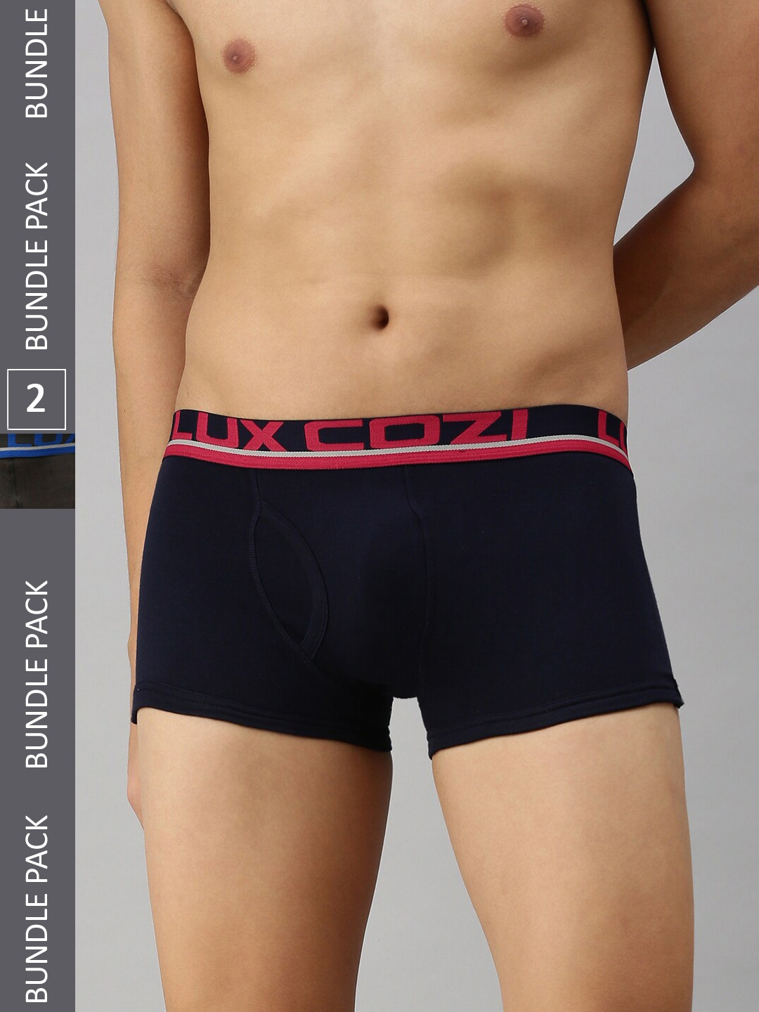 Lux Cozi Men Pack Of 2 Trunk, Navy blue