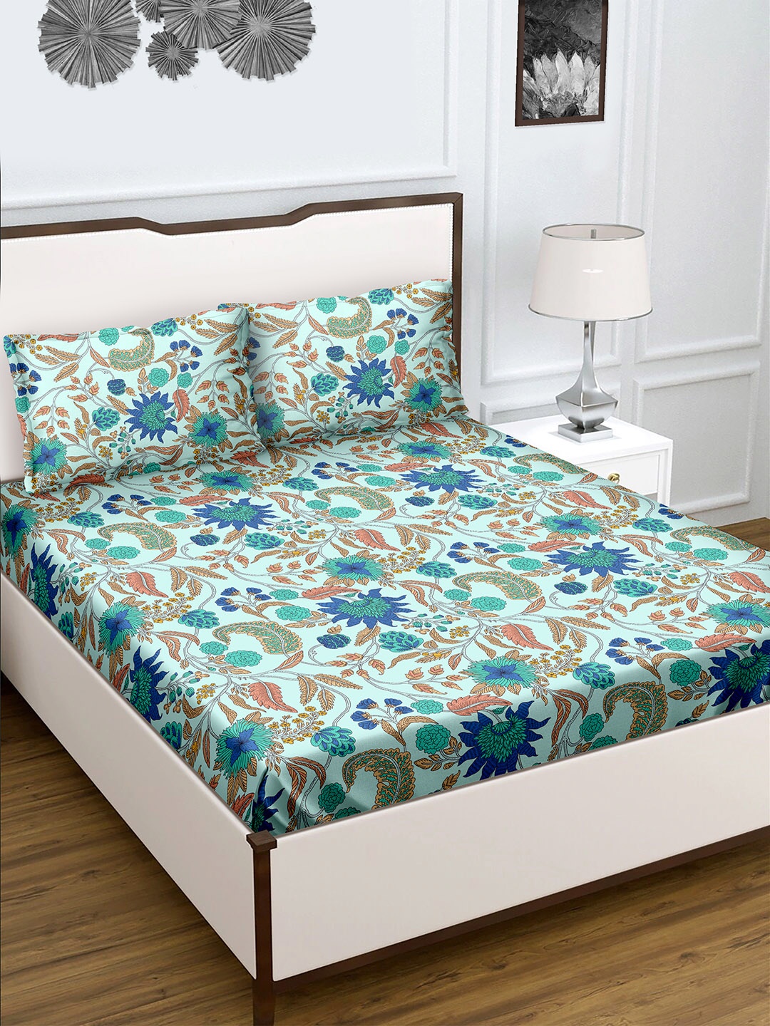 BELLA CASA Rediant Blue Printed 180 TC Flat Pure Cotton King Bedsheet with 2 Pillow Covers
BELLA CASA Rediant Blue Printed 180 TC Flat Pure Cotton King Bedsheet with 2 Pillow Covers