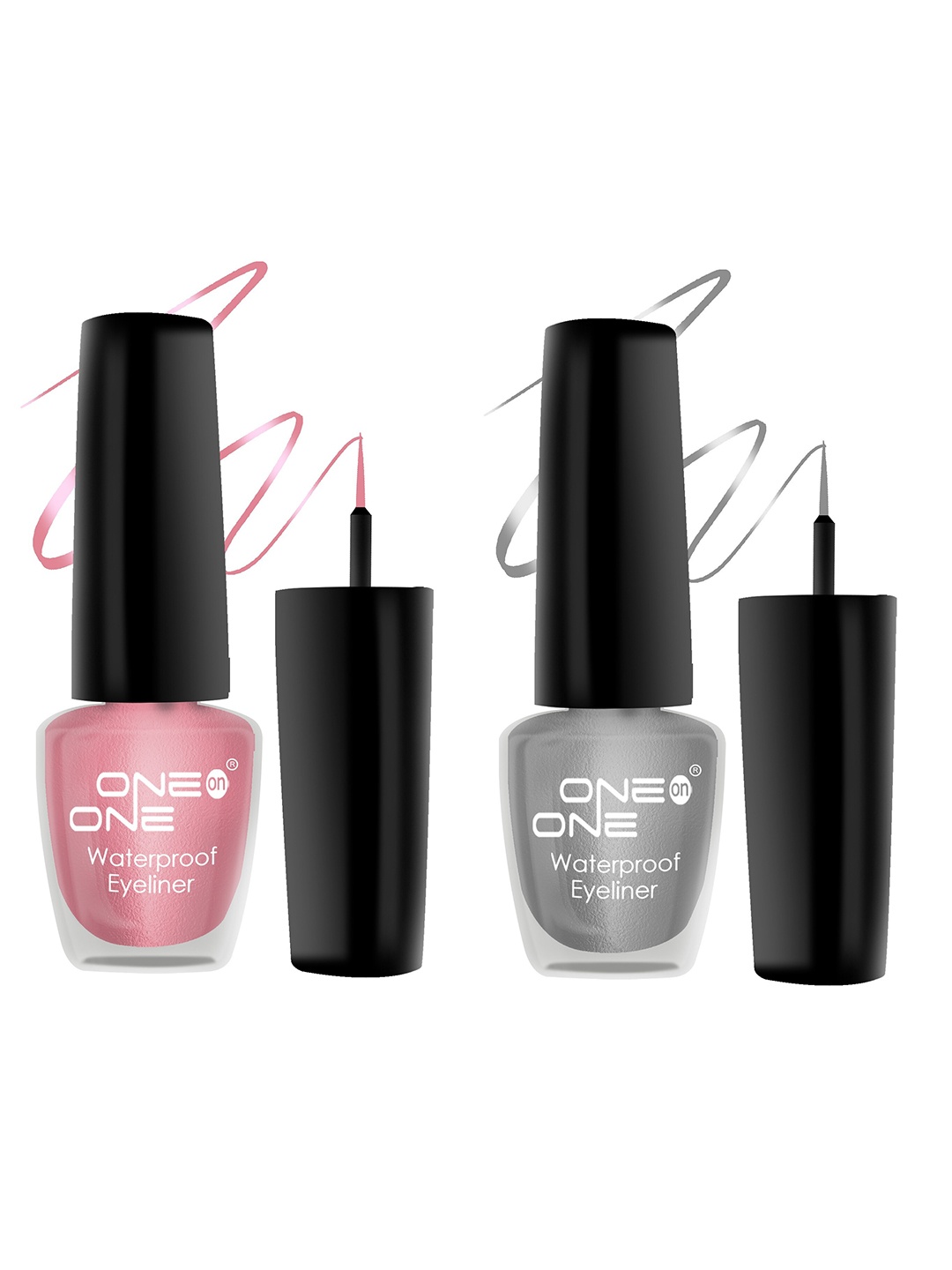 ONE on ONE Set of 2 Waterproof Long Lasting & Smudge-Proof Liquid Eyeliner - 5 ml each, Pink
ONE on ONE Set of 2 Waterproof Long Lasting & Smudge-Proof Liquid Eyeliner - 5 ml each, Pink