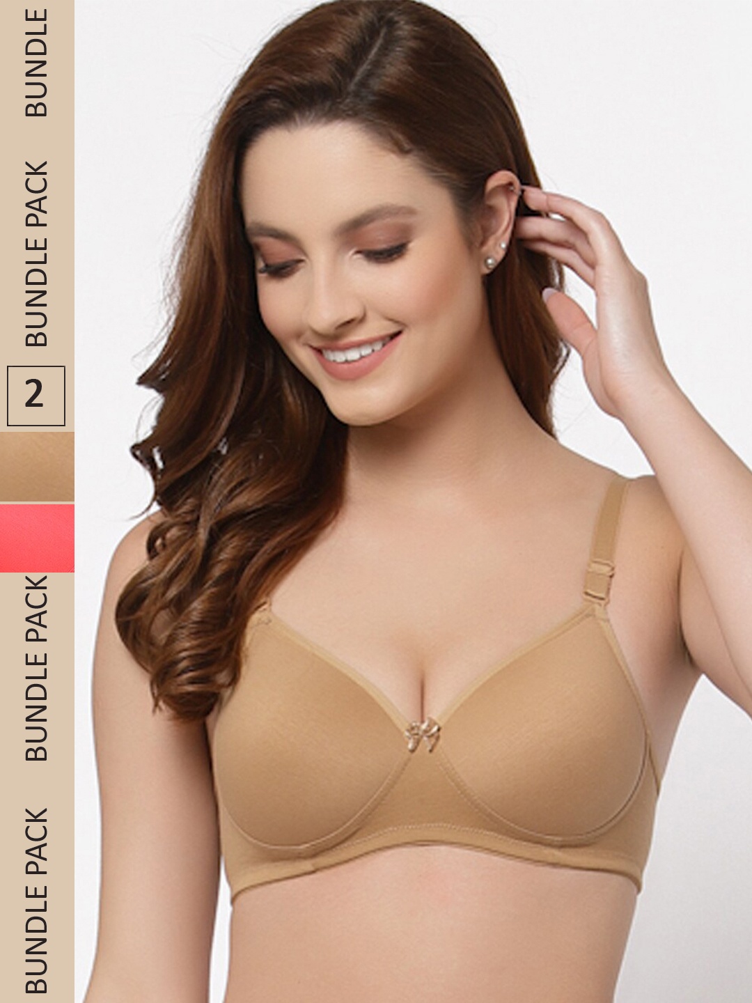 Floret Pack Of 2 Lightly Padded High Support All Day Comfort Seamless Bra, Coral
Floret Pack Of 2 Lightly Padded High Support All Day Comfort Seamless Bra, Coral