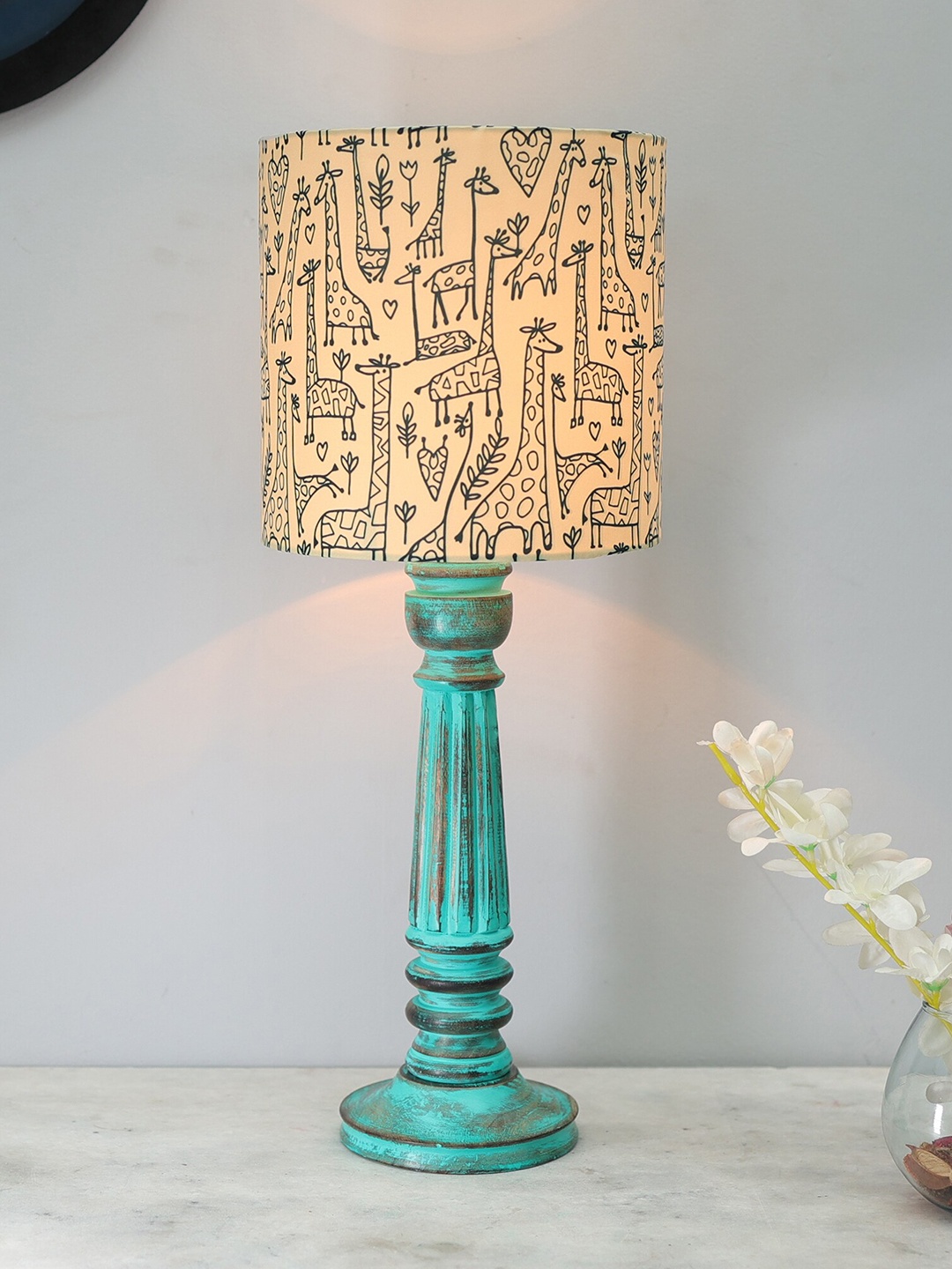 Homesake Traditional Country Cottage Beige & Blue Printed Table Lamp With Savannah Shade
Homesake Traditional Country Cottage Beige & Blue Printed Table Lamp With Savannah Shade