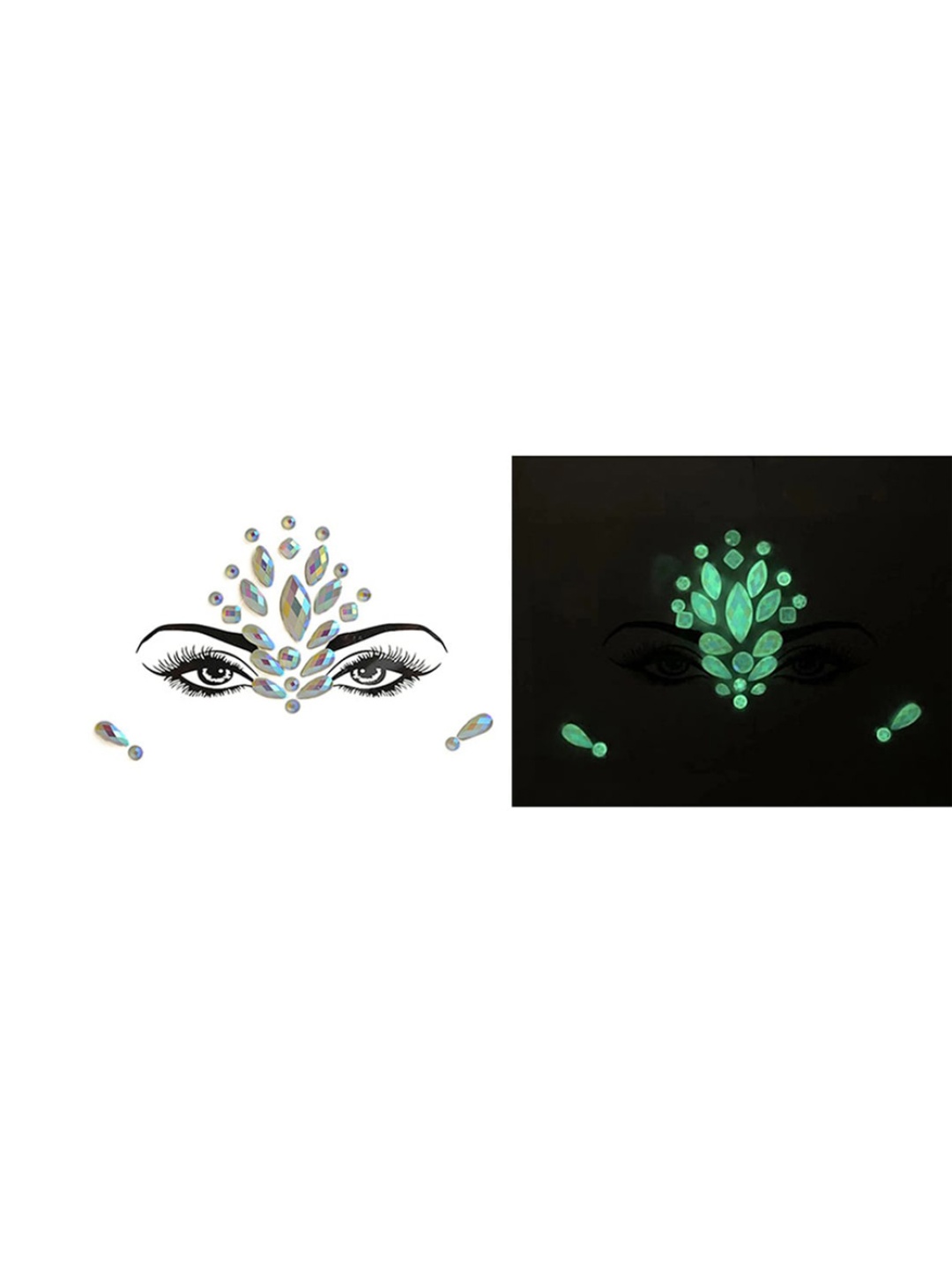 S.A.V.I. 3D Glow In Dark Luminous Face Gems Crystal Fluorescent Self-Adhesive Stickers, Blue
S.A.V.I. 3D Glow In Dark Luminous Face Gems Crystal Fluorescent Self-Adhesive Stickers, Blue