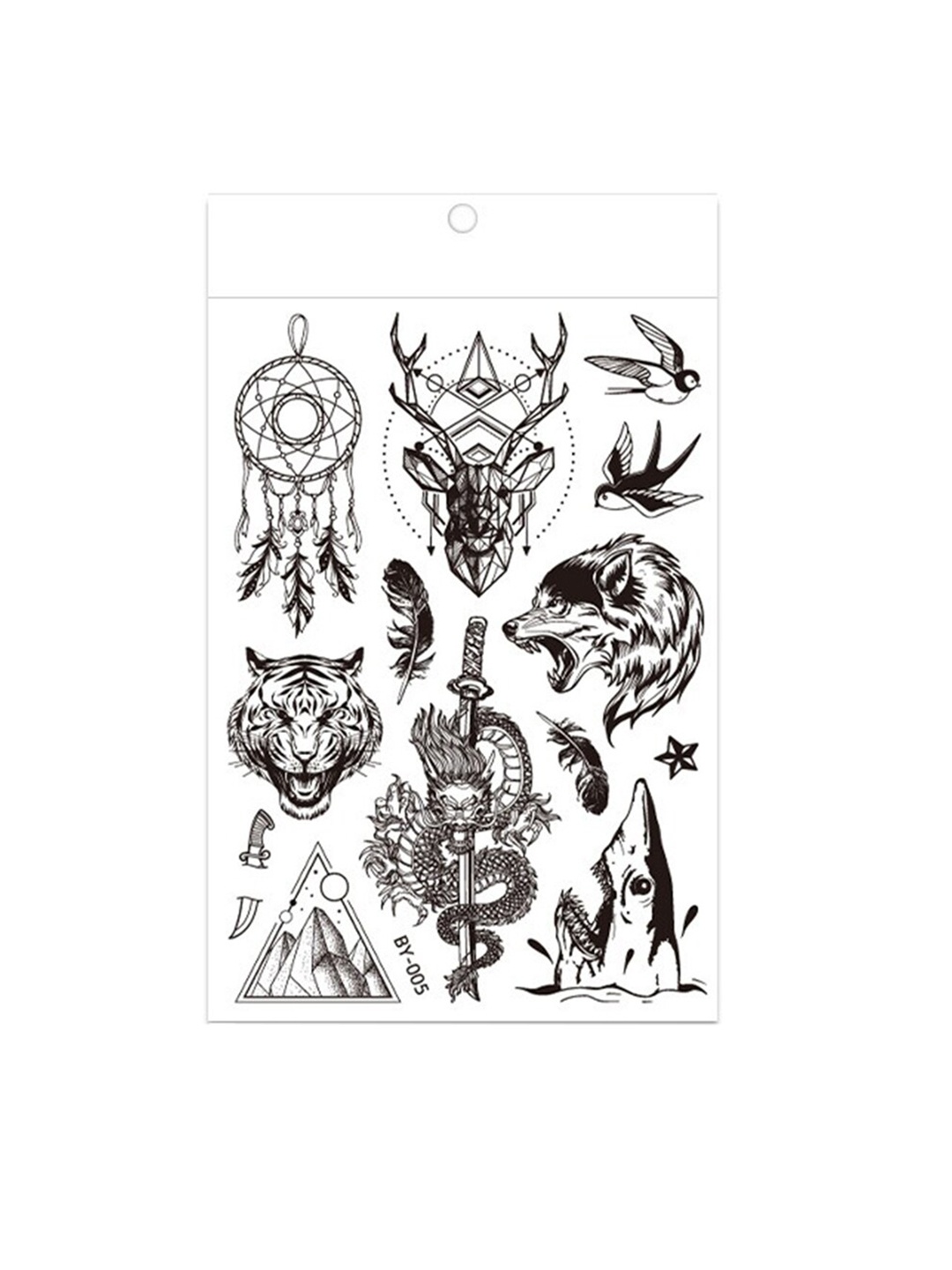 S.A.V.I. Glow UV Neon Animal Water Proof & Long Lasting Temporary Tattoo Sticker - Black
S.A.V.I. Glow UV Neon Animal Water Proof & Long Lasting Temporary Tattoo Sticker - Black