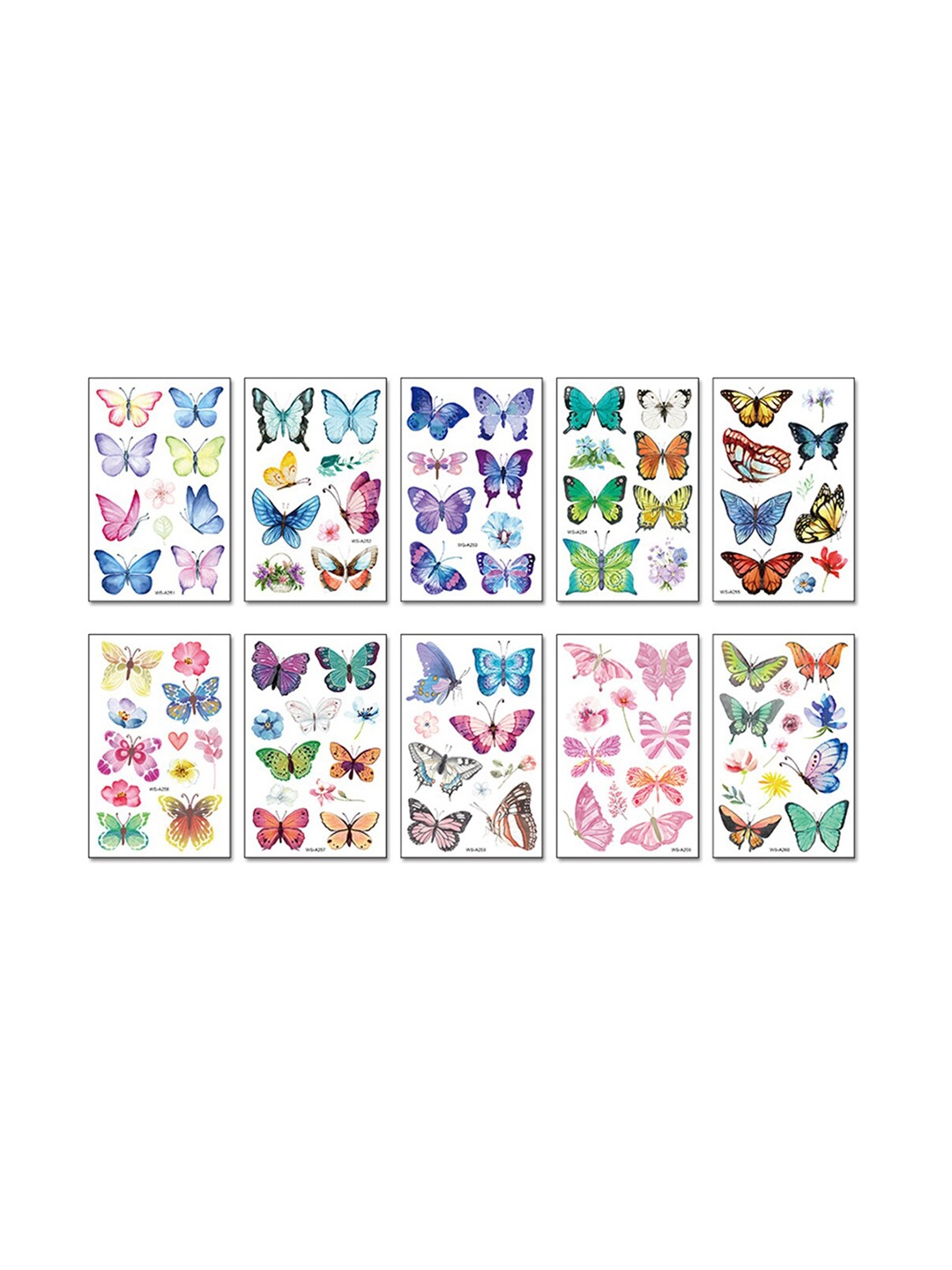 S.A.V.I. 10 Pcs Butterflies Water Proof & Long Lasting Temporary Tattoo Sticker - Multi
S.A.V.I. 10 Pcs Butterflies Water Proof & Long Lasting Temporary Tattoo Sticker - Multi