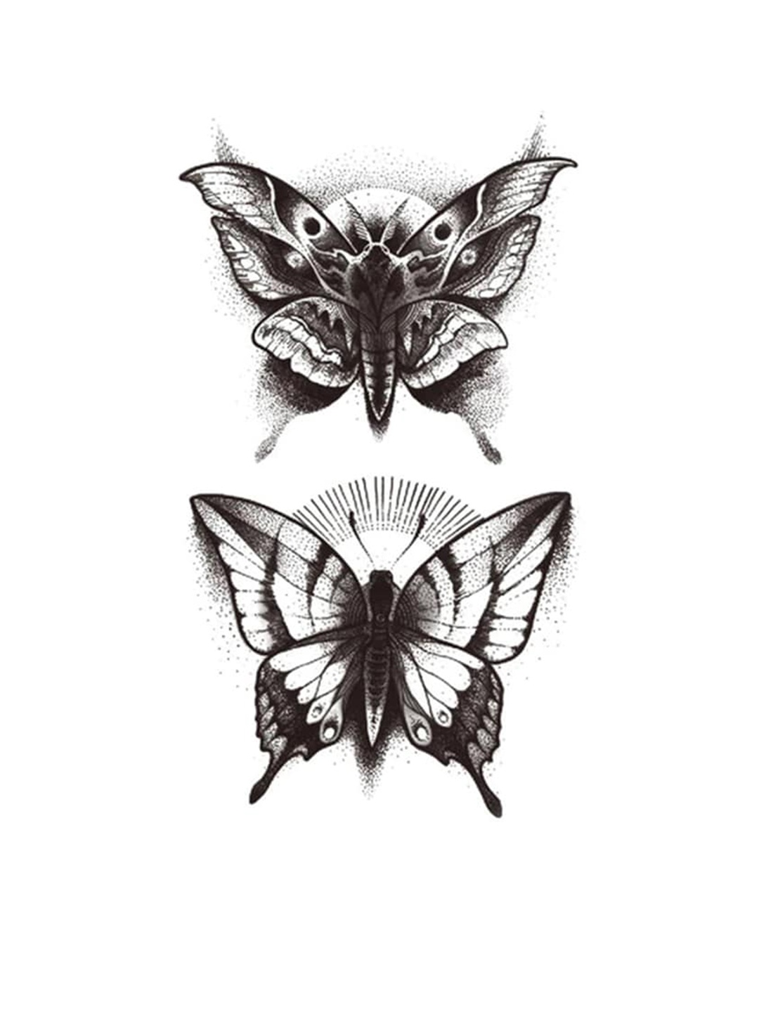 S.A.V.I. Beautiful Big 2 Butterflies Design Water Proof Temporary 3D Tattoo Stickers, Black
S.A.V.I. Beautiful Big 2 Butterflies Design Water Proof Temporary 3D Tattoo Stickers, Black