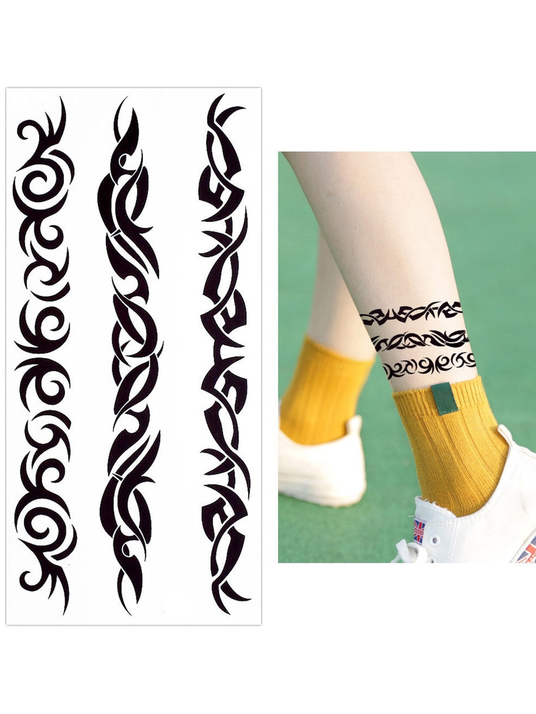 S.A.V.I. Tribal Totem Popular Design Water Proof & Long Lasting Temporary 3D Tattoo Stickers, Black
S.A.V.I. Tribal Totem Popular Design Water Proof & Long Lasting Temporary 3D Tattoo Stickers, Black