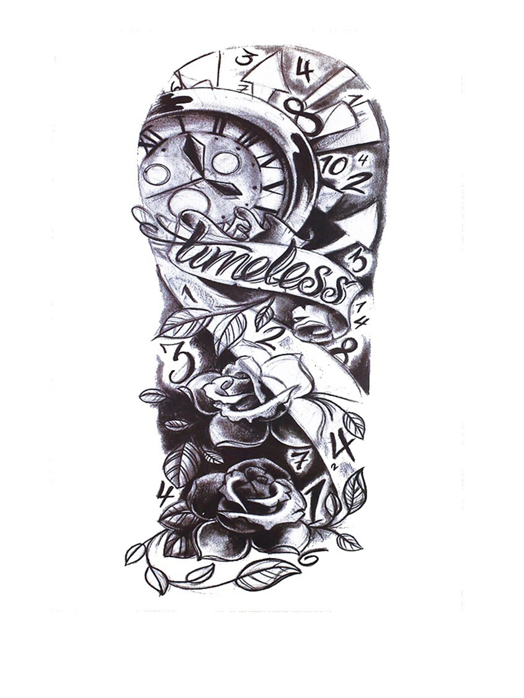 S.A.V.I. Clock Tribal Totem Water Proof & Long Lasting Temporary 3D Tattoo Stickers, Black
S.A.V.I. Clock Tribal Totem Water Proof & Long Lasting Temporary 3D Tattoo Stickers, Black