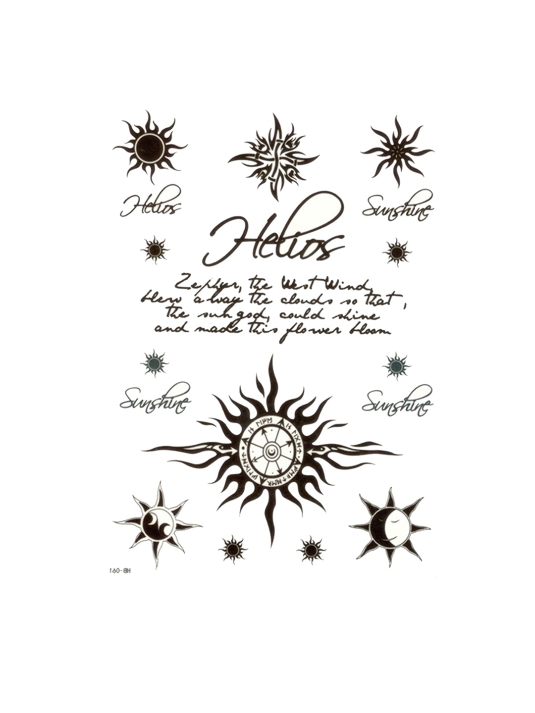 S.A.V.I. Water Proof & Long Lasting 3D Big Flower Text Moon Temporary Tattoo Sticker, Black
S.A.V.I. Water Proof & Long Lasting 3D Big Flower Text Moon Temporary Tattoo Sticker, Black