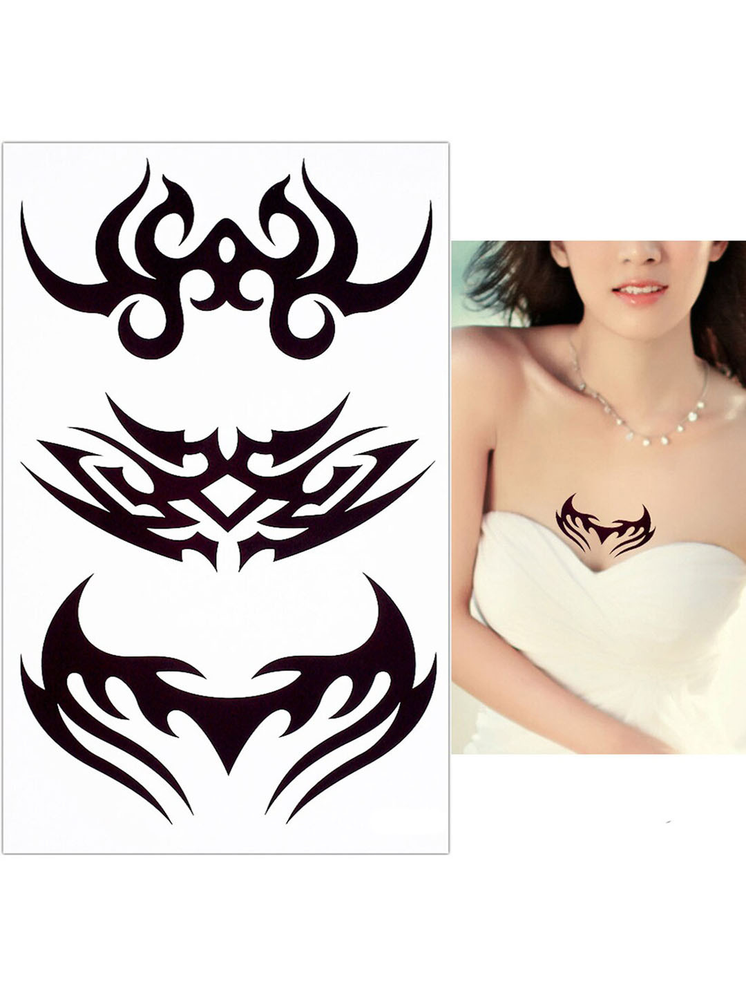 S.A.V.I. Tribal Totems Water Proof & Long Lasting Temporary 3D Tattoo Stickers, Black
S.A.V.I. Tribal Totems Water Proof & Long Lasting Temporary 3D Tattoo Stickers, Black