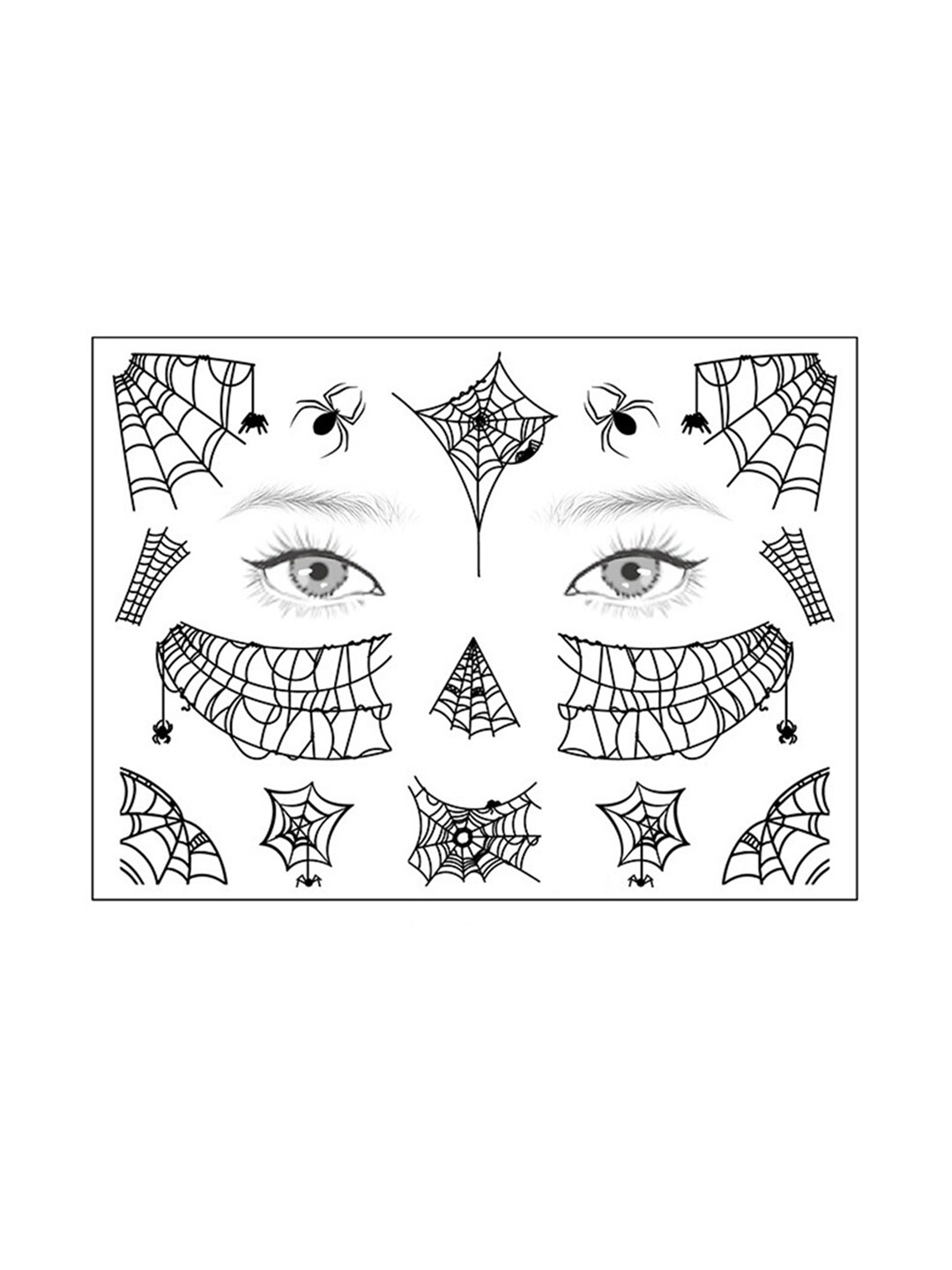 S.A.V.I. Water Proof & Long Lasting 3D Halloween & Spiders Cobweb Temporary Tattoo Sticker, Black
S.A.V.I. Water Proof & Long Lasting 3D Halloween & Spiders Cobweb Temporary Tattoo Sticker, Black