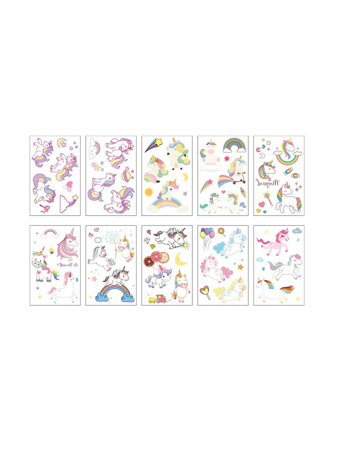 S.A.V.I. 10 Sheets Unicorn Waterproof Long Lasting Temporary 3D Tattoo Stickers, Multi
S.A.V.I. 10 Sheets Unicorn Waterproof Long Lasting Temporary 3D Tattoo Stickers, Multi