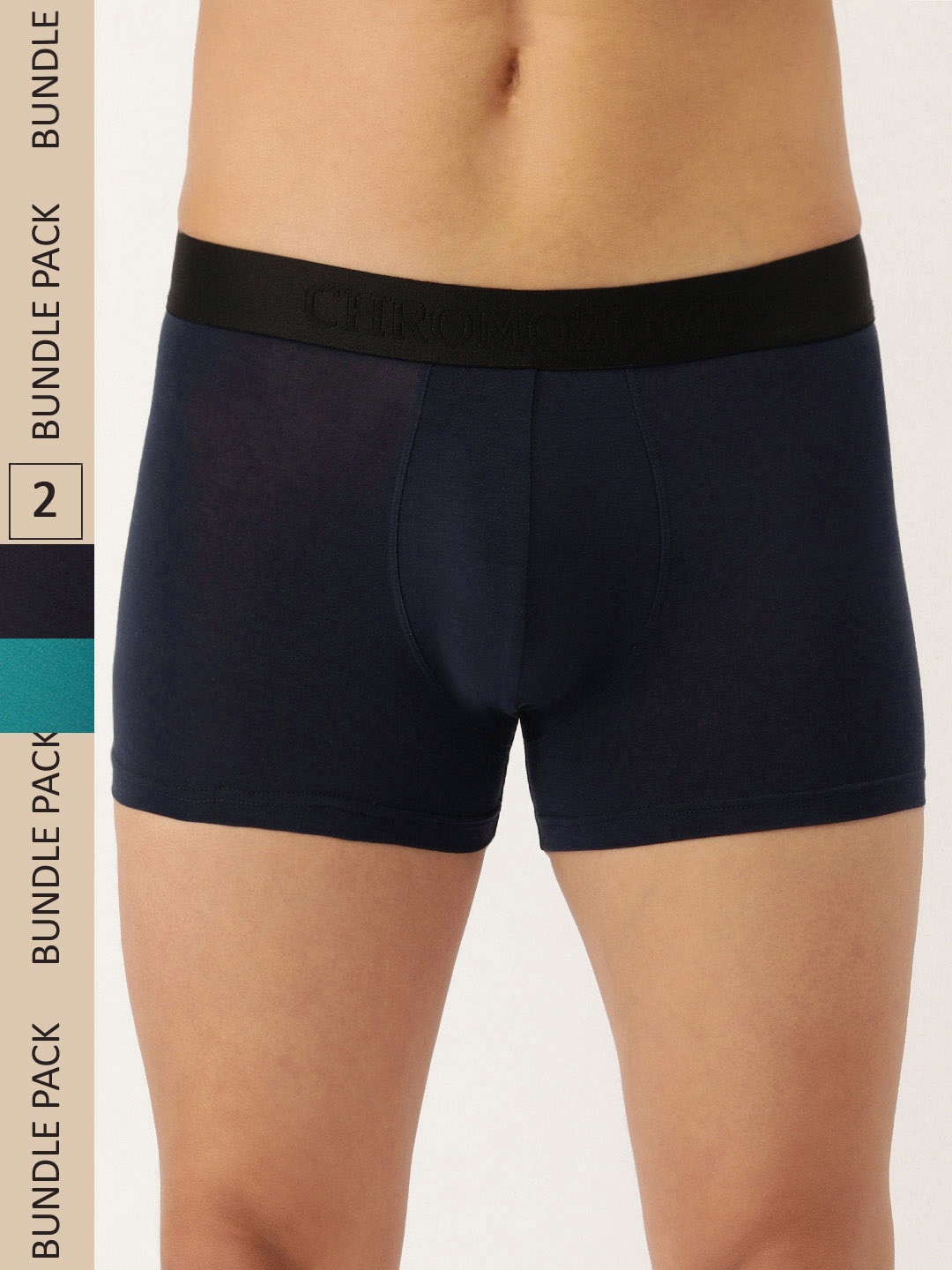 Chromozome Men Pack of 2 Solid Ultra Premium Micro-Modal Trunks 8902733628594, Navy blue
Chromozome Men Pack of 2 Solid Ultra Premium Micro-Modal Trunks 8902733628594, Navy blue
