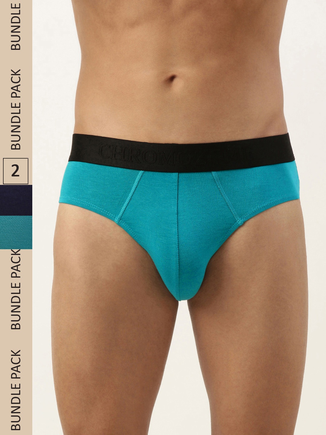 Chromozome Men Pack of 2 Solid Ultra-Premium Micro-Modal Briefs 8902733627597, Sea green
Chromozome Men Pack of 2 Solid Ultra-Premium Micro-Modal Briefs 8902733627597, Sea green