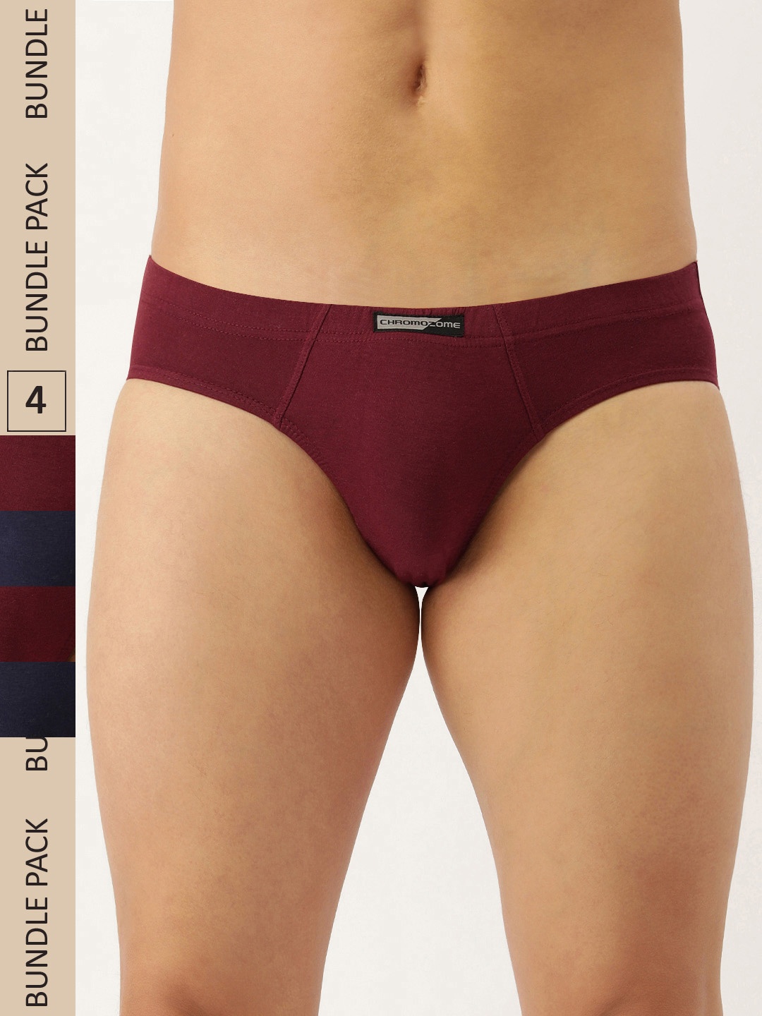 Chromozome Men Pack of 4 Premium Pure Cotton Mini Briefs 8902733625678-MULTI 10, Navy blue
Chromozome Men Pack of 4 Premium Pure Cotton Mini Briefs 8902733625678-MULTI 10, Navy blue