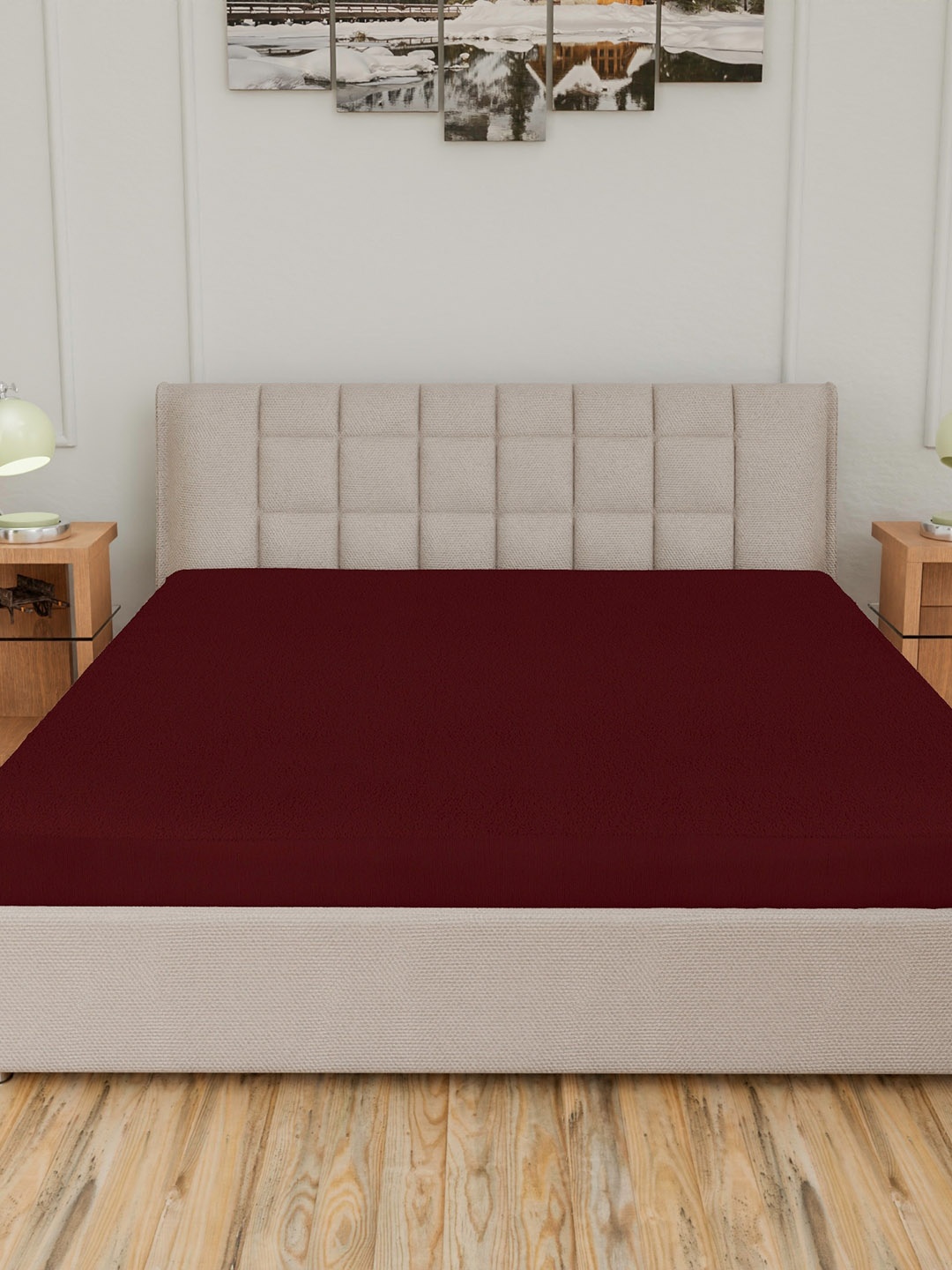 CURIOUS LIFESTYLE Maroon Water Proof Terry Cotton Double Queen Size Mattress Protector
CURIOUS LIFESTYLE Maroon Water Proof Terry Cotton Double Queen Size Mattress Protector