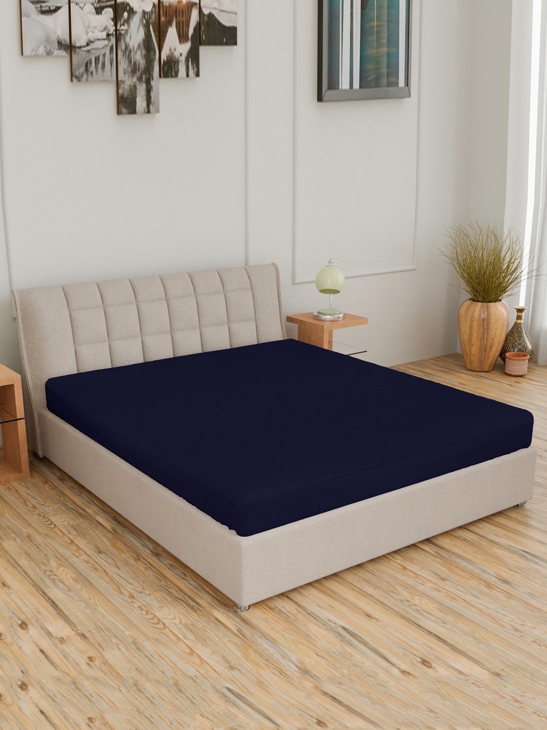 CURIOUS LIFESTYLE Blue Water Proof Terry Cotton Double Queen Size Mattress Protector
CURIOUS LIFESTYLE Blue Water Proof Terry Cotton Double Queen Size Mattress Protector