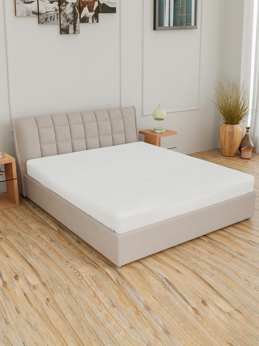 CURIOUS LIFESTYLE White Terry Cotton Water Proof Double Queen Size Mattress Protector
CURIOUS LIFESTYLE White Terry Cotton Water Proof Double Queen Size Mattress Protector