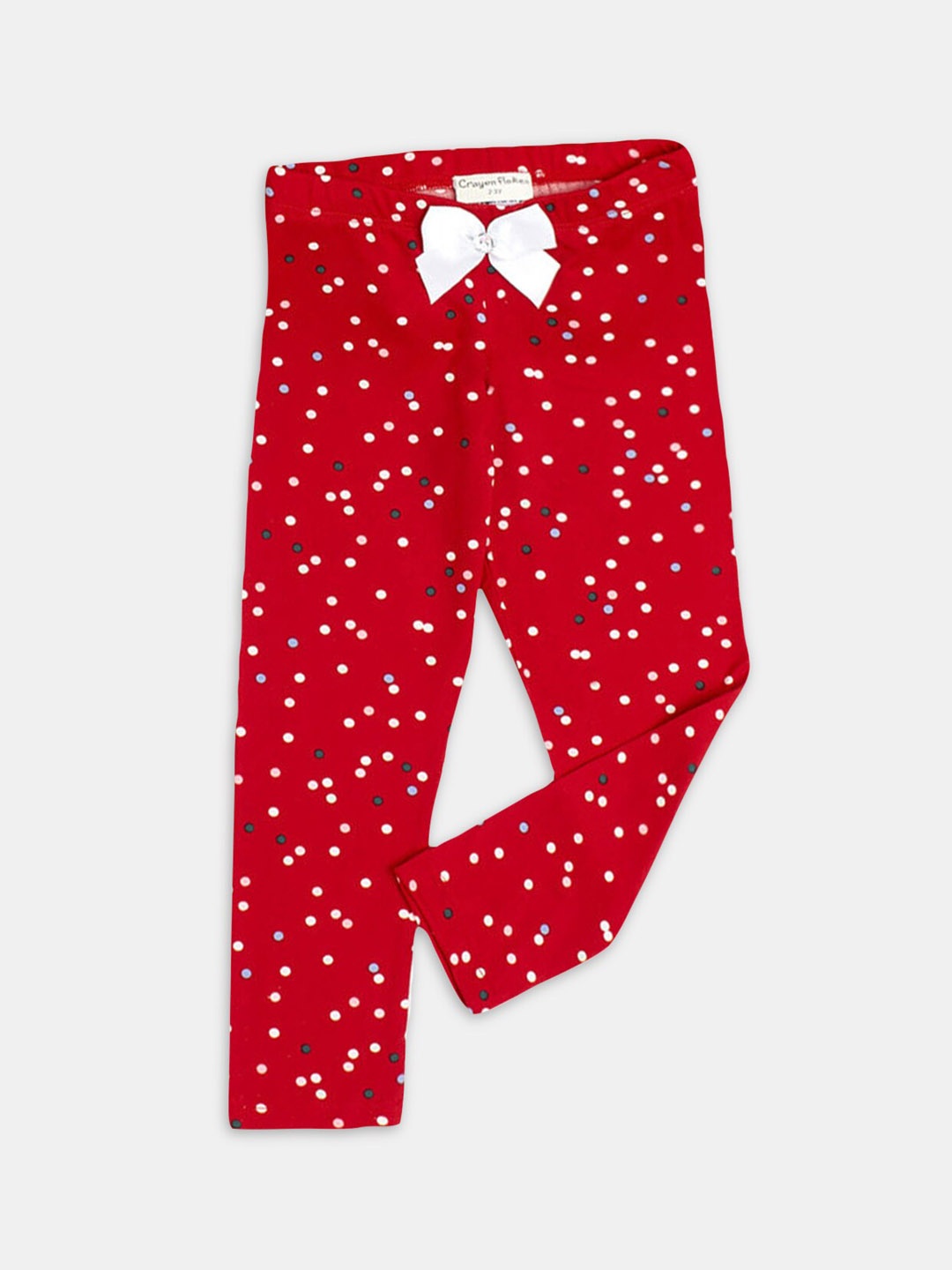 Hopscotch Girls Printed Printed Lounge Pants, Red