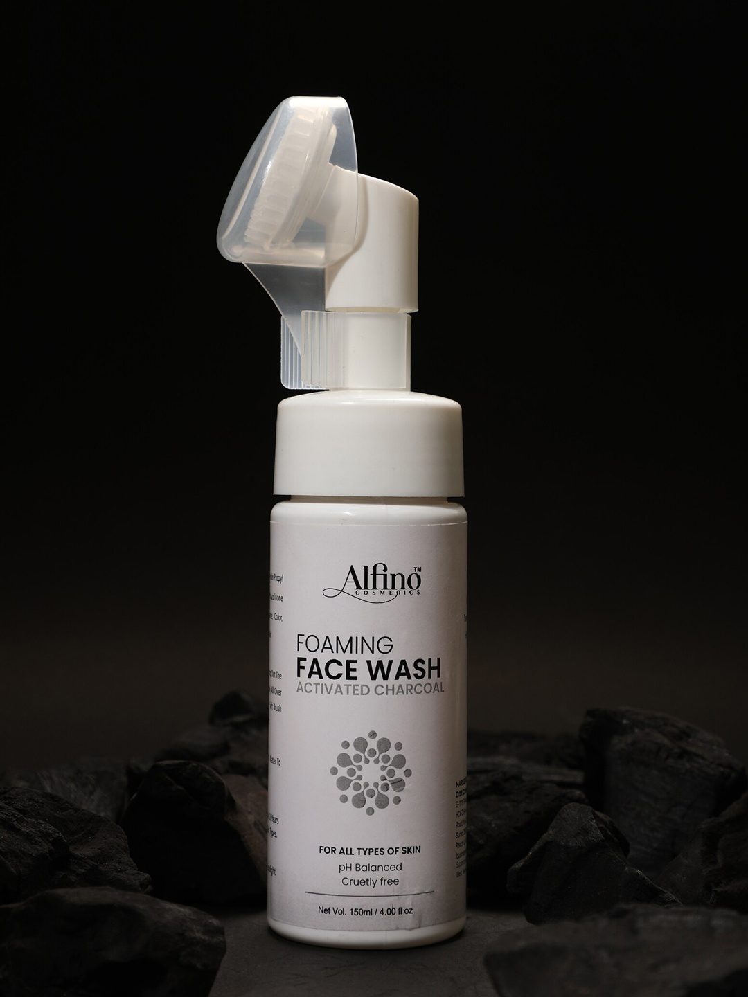 Alfino Activated Charcoal pH Balanced Foaming Face Wash with Built-In Brush - 150 ml, White
Alfino Activated Charcoal pH Balanced Foaming Face Wash with Built-In Brush - 150 ml, White