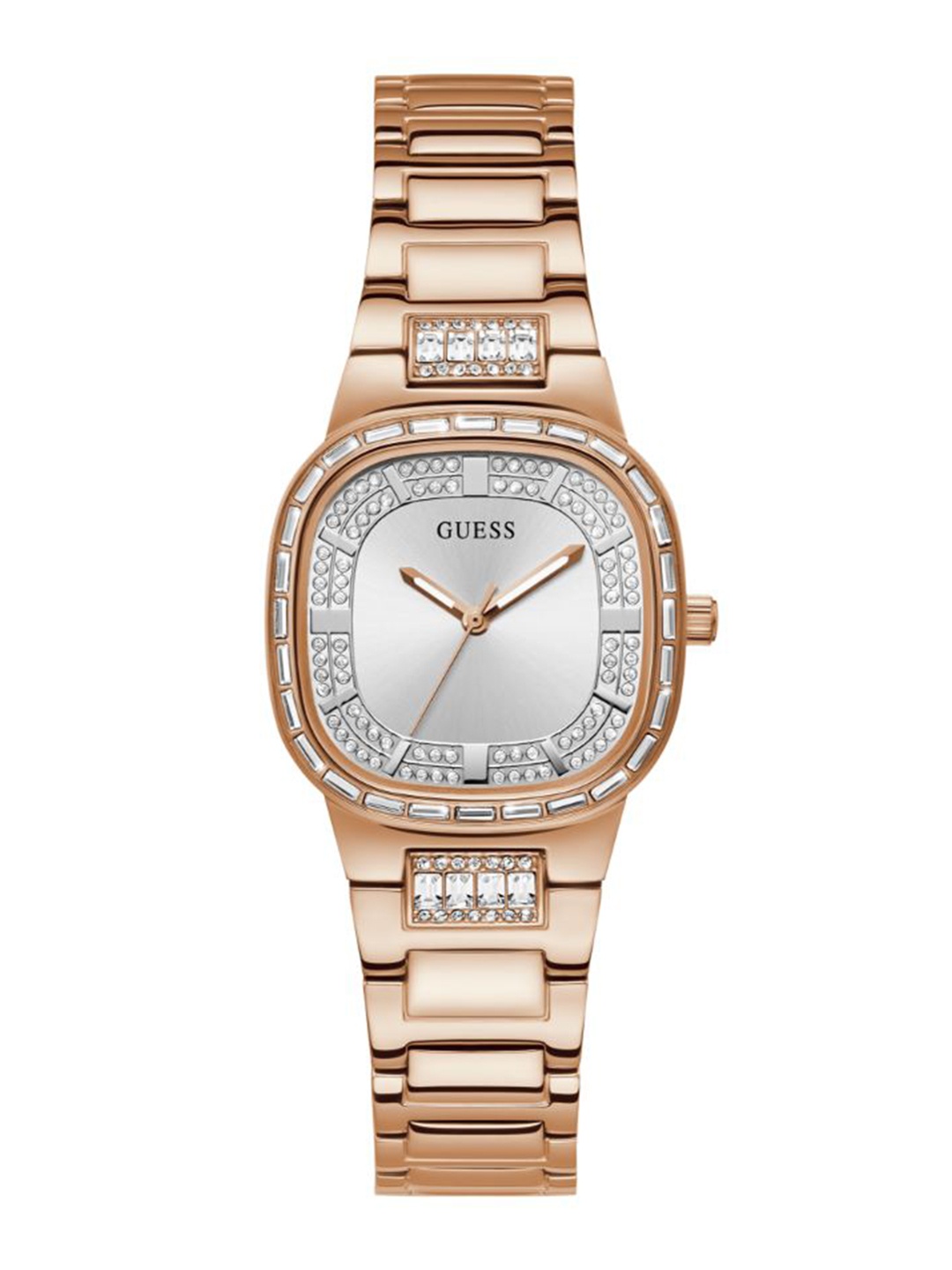 GUESS Women Embellished Stainless Steel Bracelet Style Straps Analogue Watch GW0511L3, Silver
GUESS Women Embellished Stainless Steel Bracelet Style Straps Analogue Watch GW0511L3, Silver