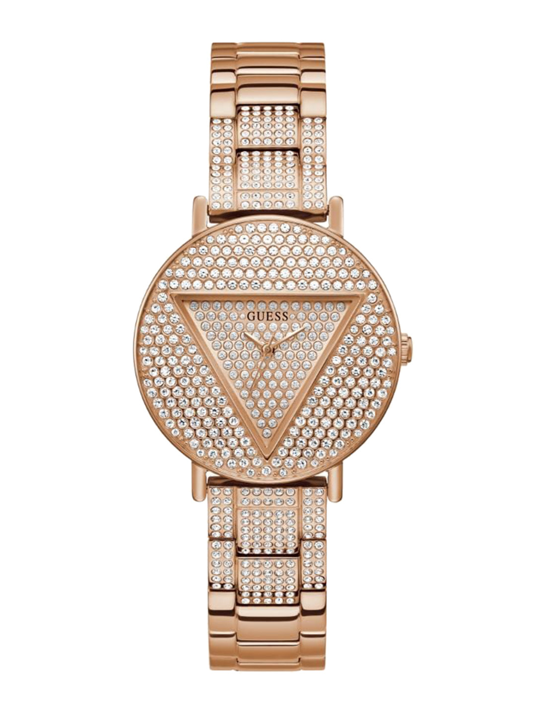GUESS Women Embellished Dial & Bracelet Style Straps Analogue Watch GW0512L3, Rose gold
GUESS Women Embellished Dial & Bracelet Style Straps Analogue Watch GW0512L3, Rose gold