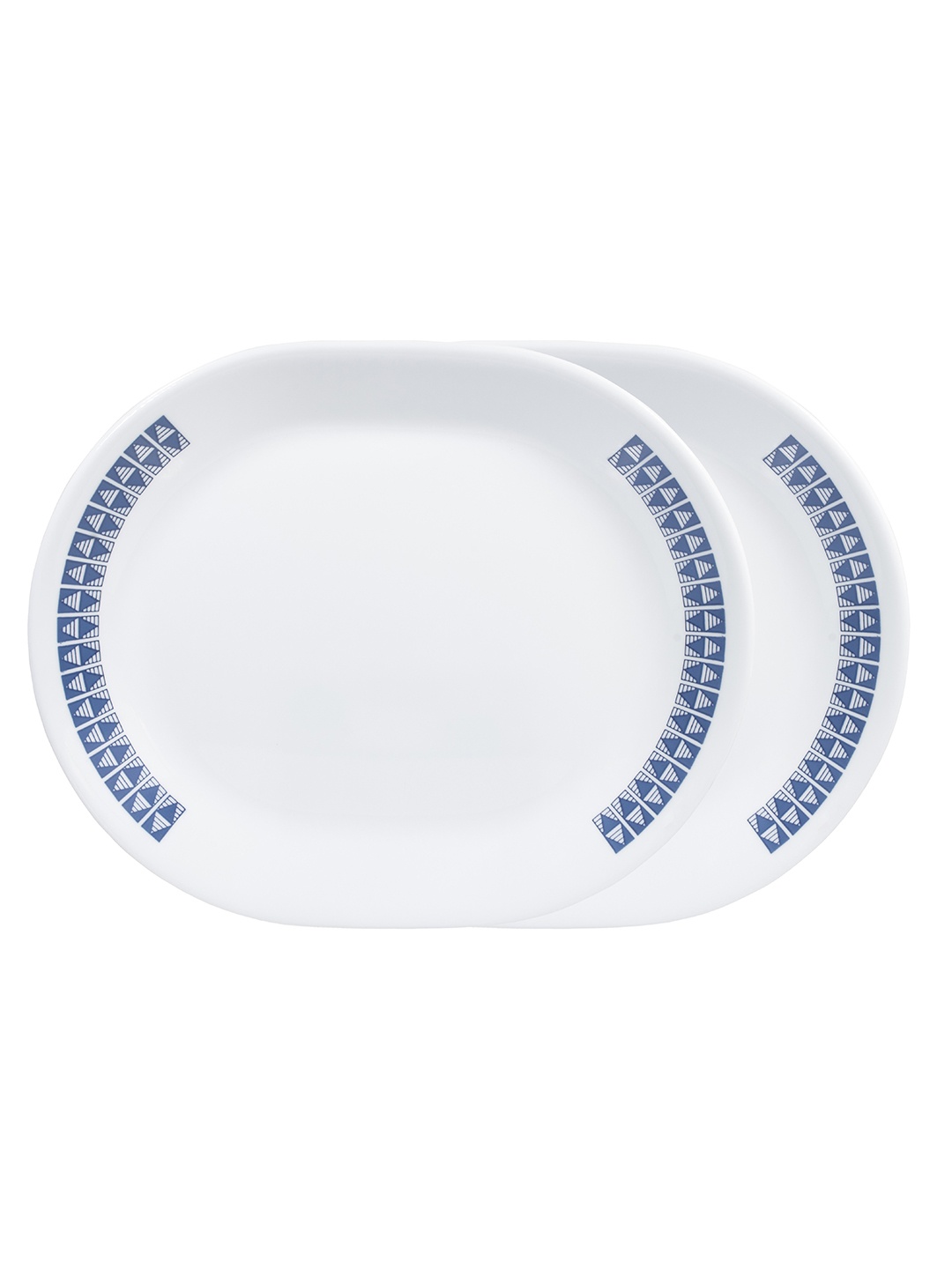 Corelle Livingware Wheeler Diamond White & Blue 2 Piece Printed Vitrelle Glass Plates
Corelle Livingware Wheeler Diamond White & Blue 2 Piece Printed Vitrelle Glass Plates