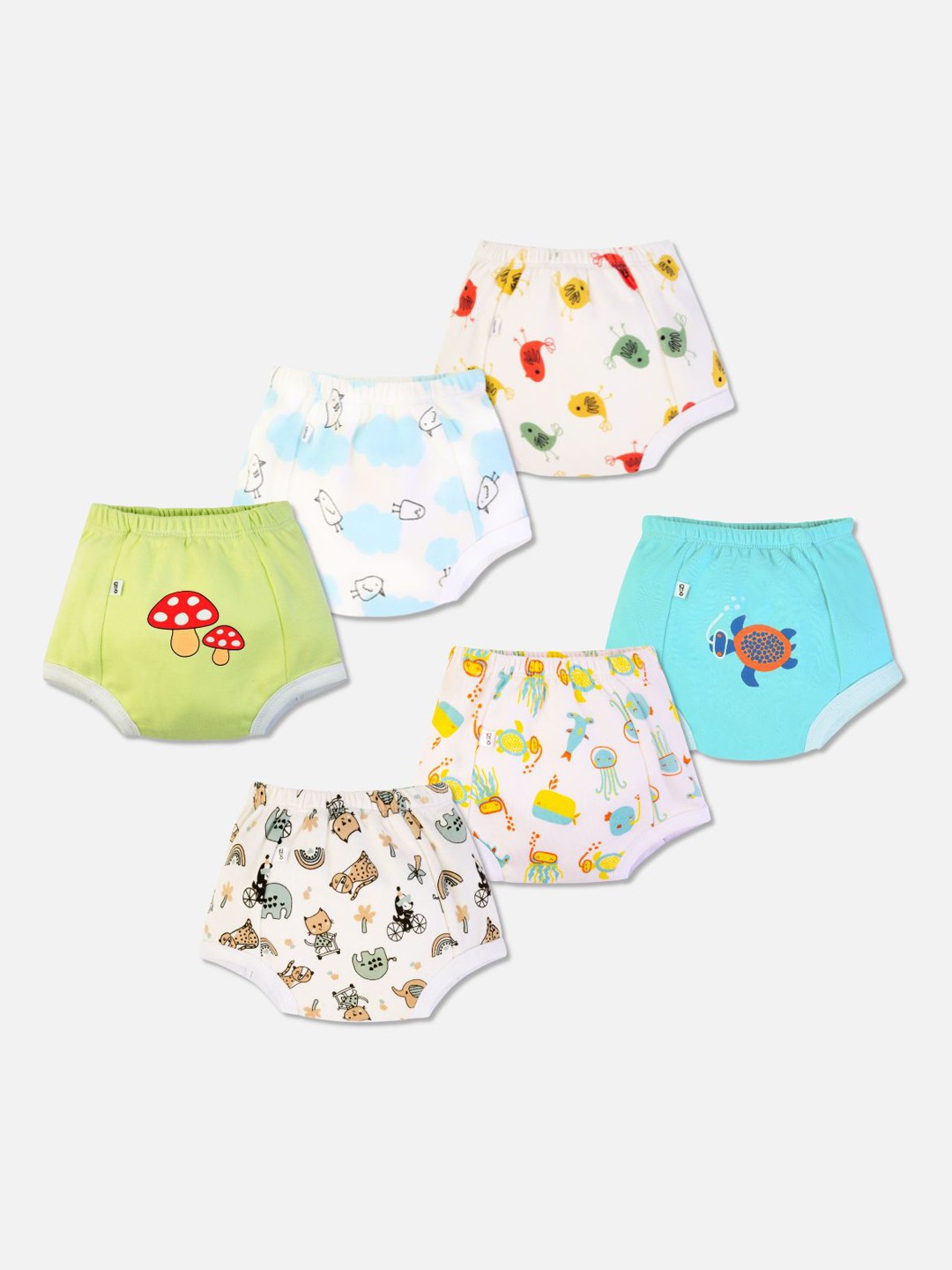 You Got Plan B Infant Pack Of 6 Printed Pure Cotton Anti Microbial Padded Basic Briefs, Blue
You Got Plan B Infant Pack Of 6 Printed Pure Cotton Anti Microbial Padded Basic Briefs, Blue
