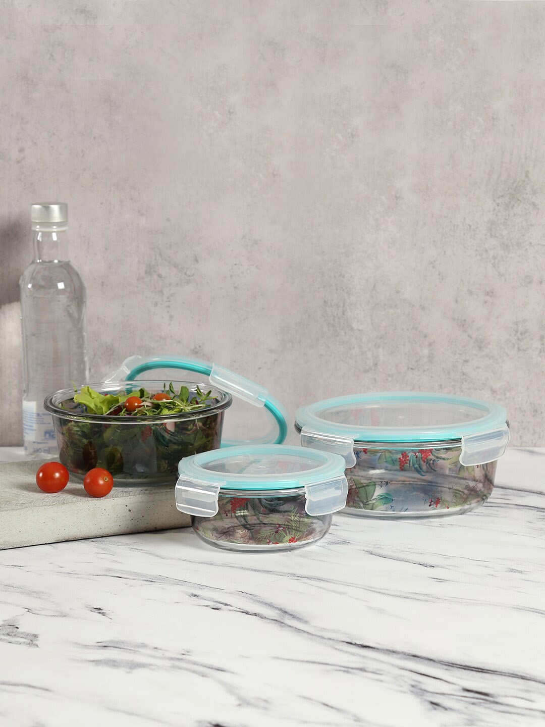 India Circus by Krsnaa Mehta Tropical View Transparent 3 Pcs Glass Container With Lid
India Circus by Krsnaa Mehta Tropical View Transparent 3 Pcs Glass Container With Lid